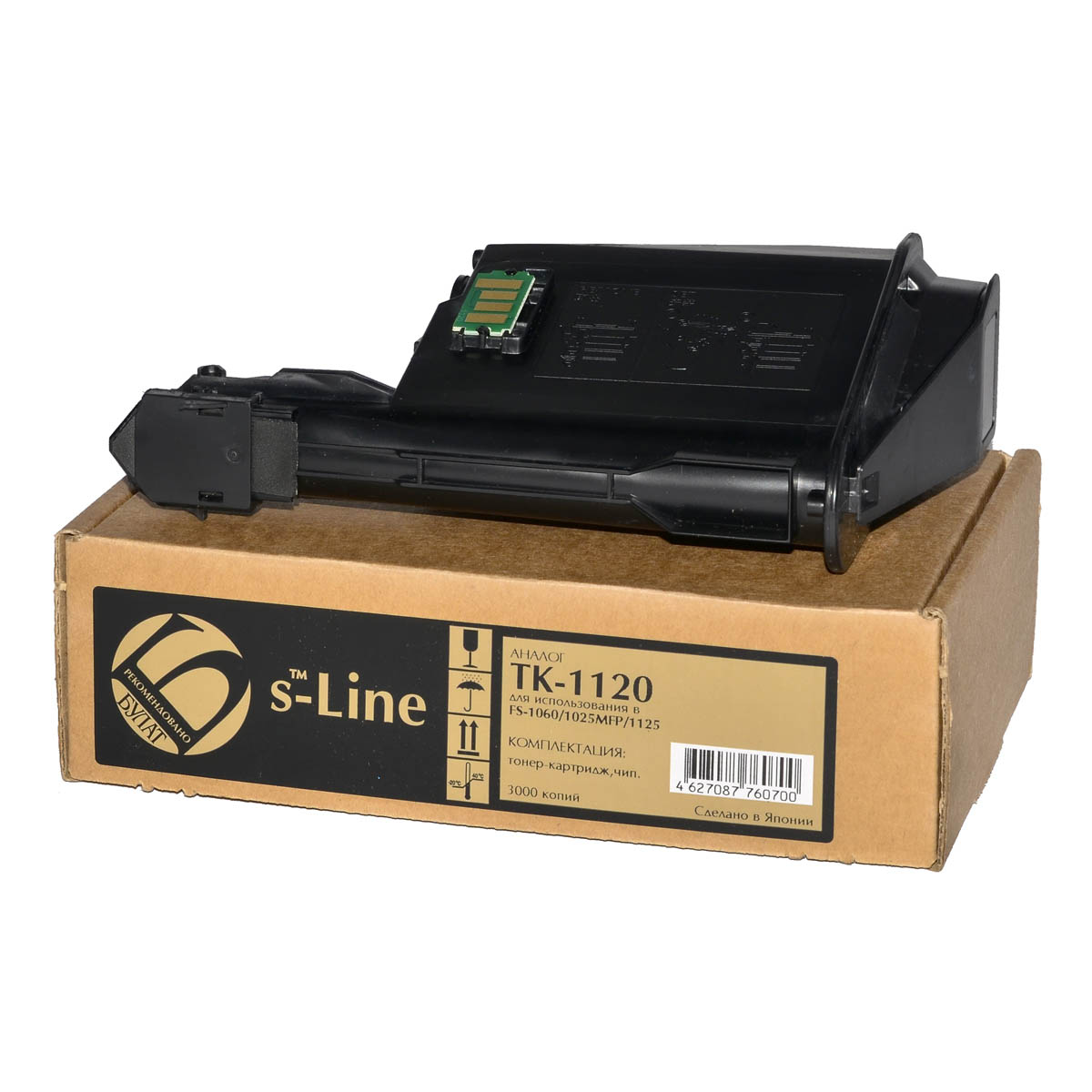Тонер-картридж Kyocera FS-1060 TK-1120 (3k) БУЛАТ s-Line