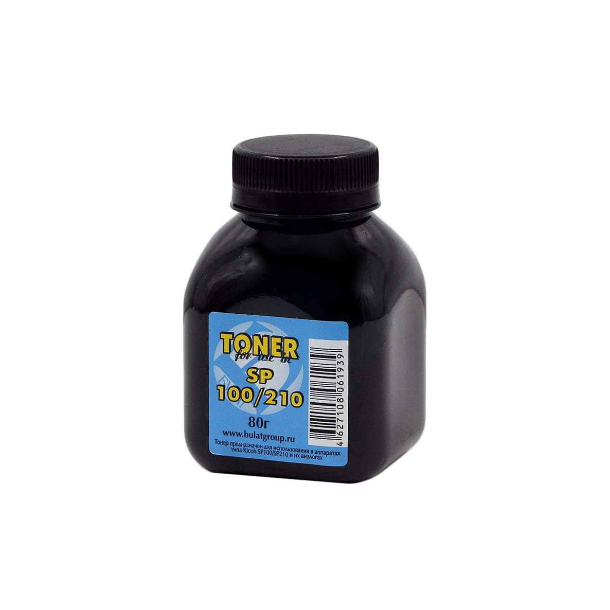 Тонер Ricoh Aficio SP100/210/212 банка 80г БУЛАТ