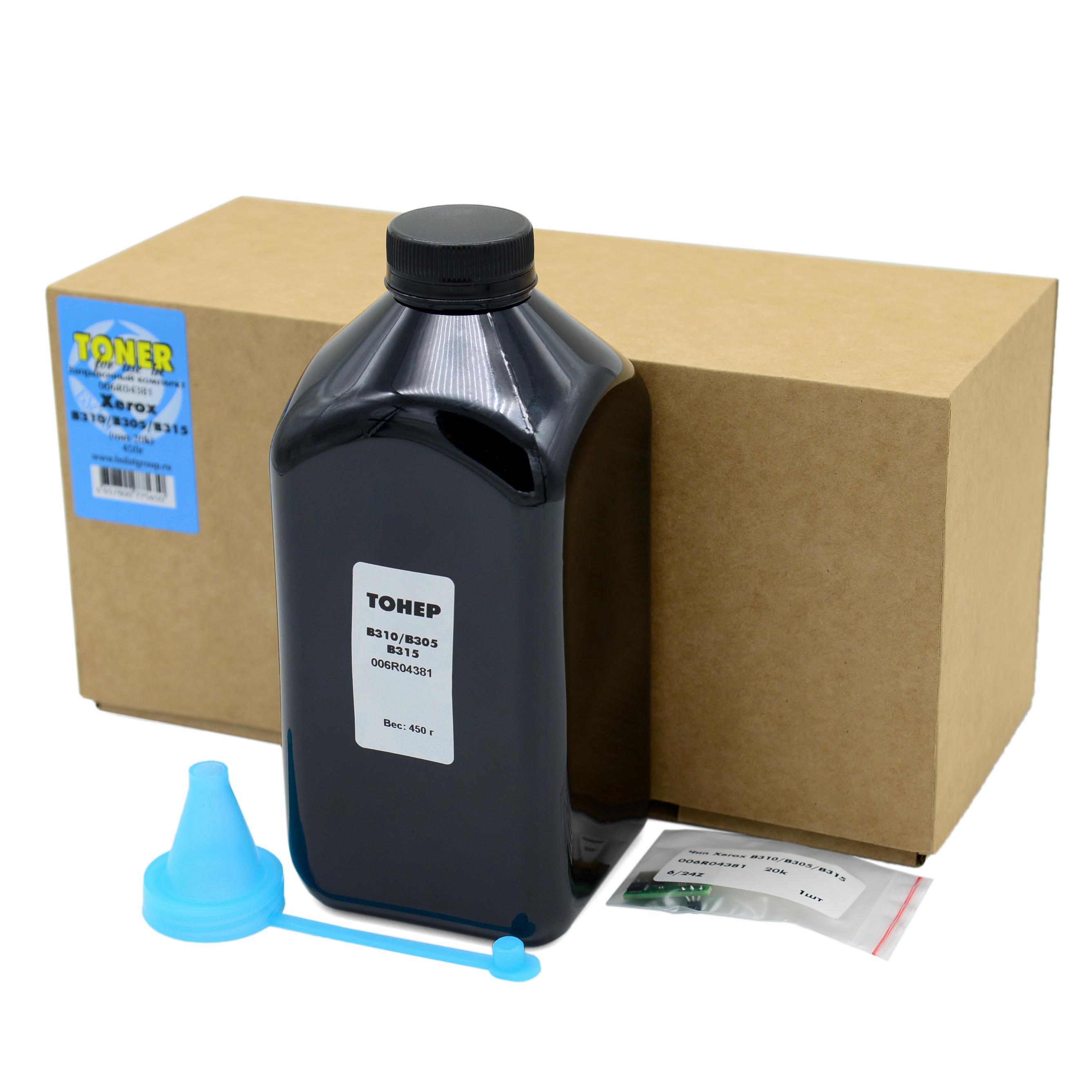 Заправочный комплект Xerox B310/B305/B315 006R04381 банка 450г/чип (20k) БУЛАТ