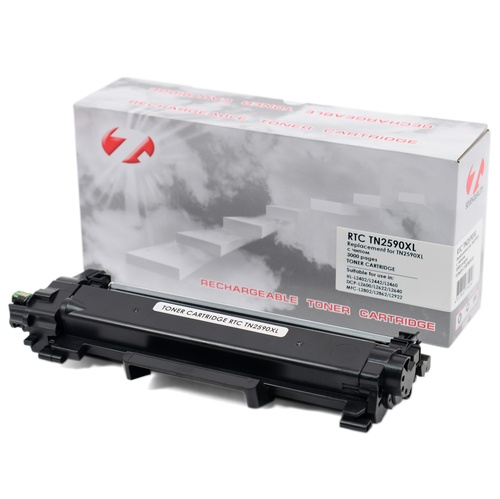 Тонер-картридж Brother HL-L2402/MFC-L2862 TN2590XL (3k). (с чипом) 7Q