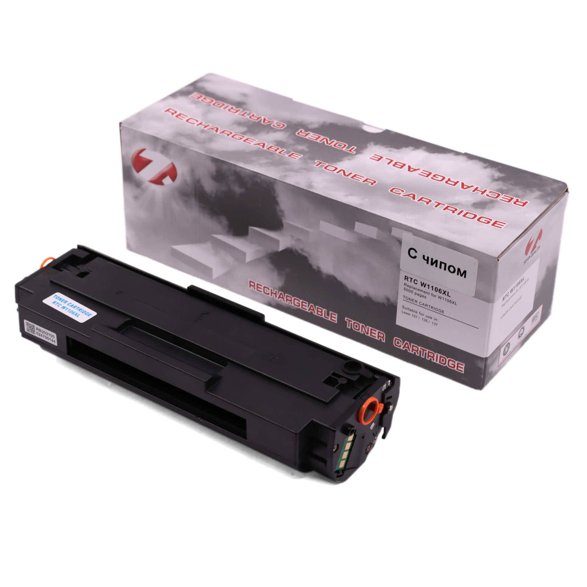 Тонер-картридж HP Laser 107/135 W1106XL (106XL) (5k). 7Q