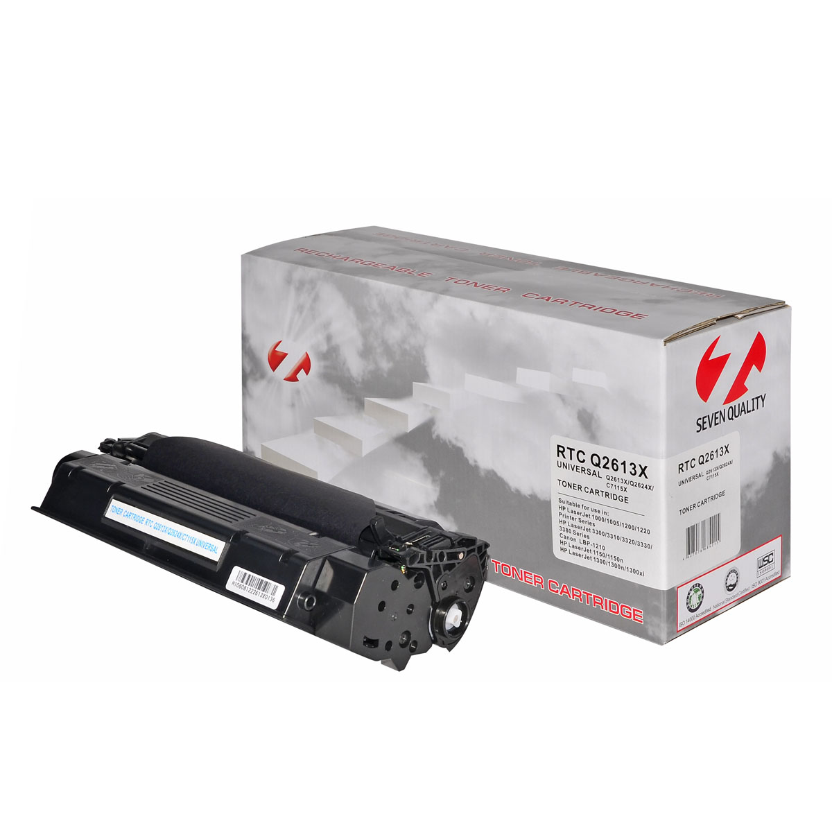 Тонер-картридж HP LJ 1300/1150/1200 Q2613X/Q2624X/C7115X Universal (4k) 7Q