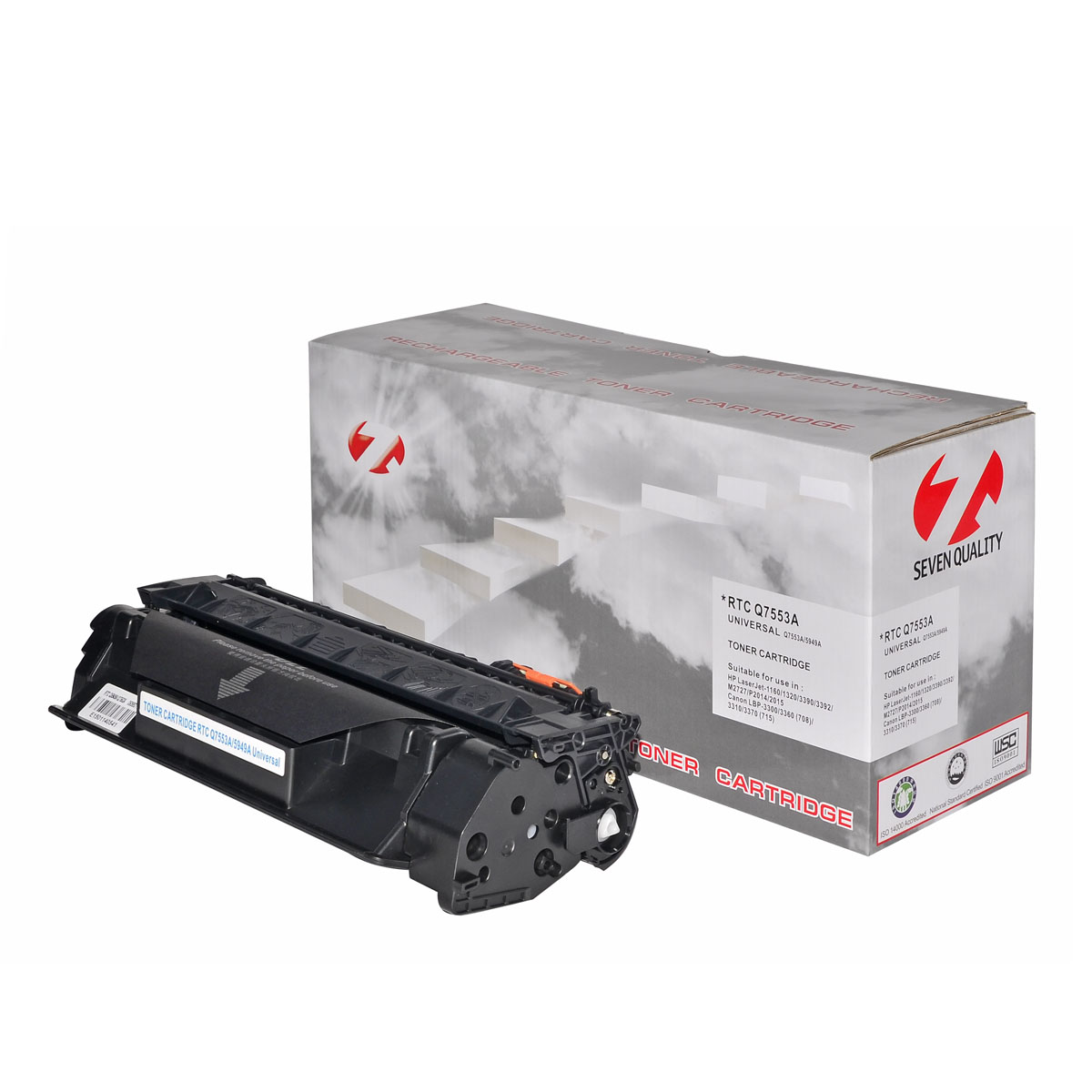 Тонер-картридж HP LJ 1320/P2015 Q5949A/Q7553A/Canon 708/715 Universal (3k) 7Q