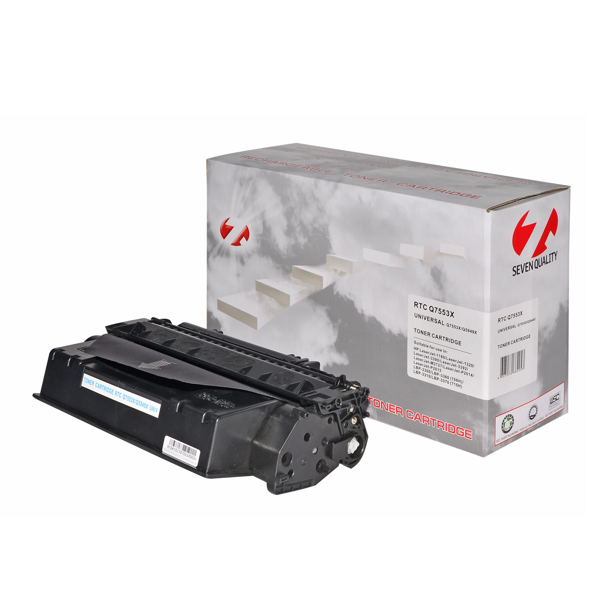 Тонер-картридж HP LJ 1320/P2015 Q5949X/Q7553X/Canon 708H/715H Universal (7k) 7Q