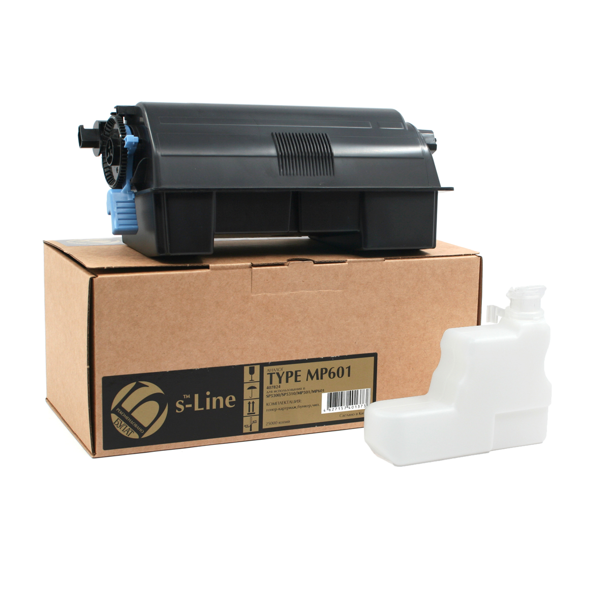 Тонер-картридж Ricoh SP5300 Type MP601 (407824) (25k) БУЛАТ s-Line