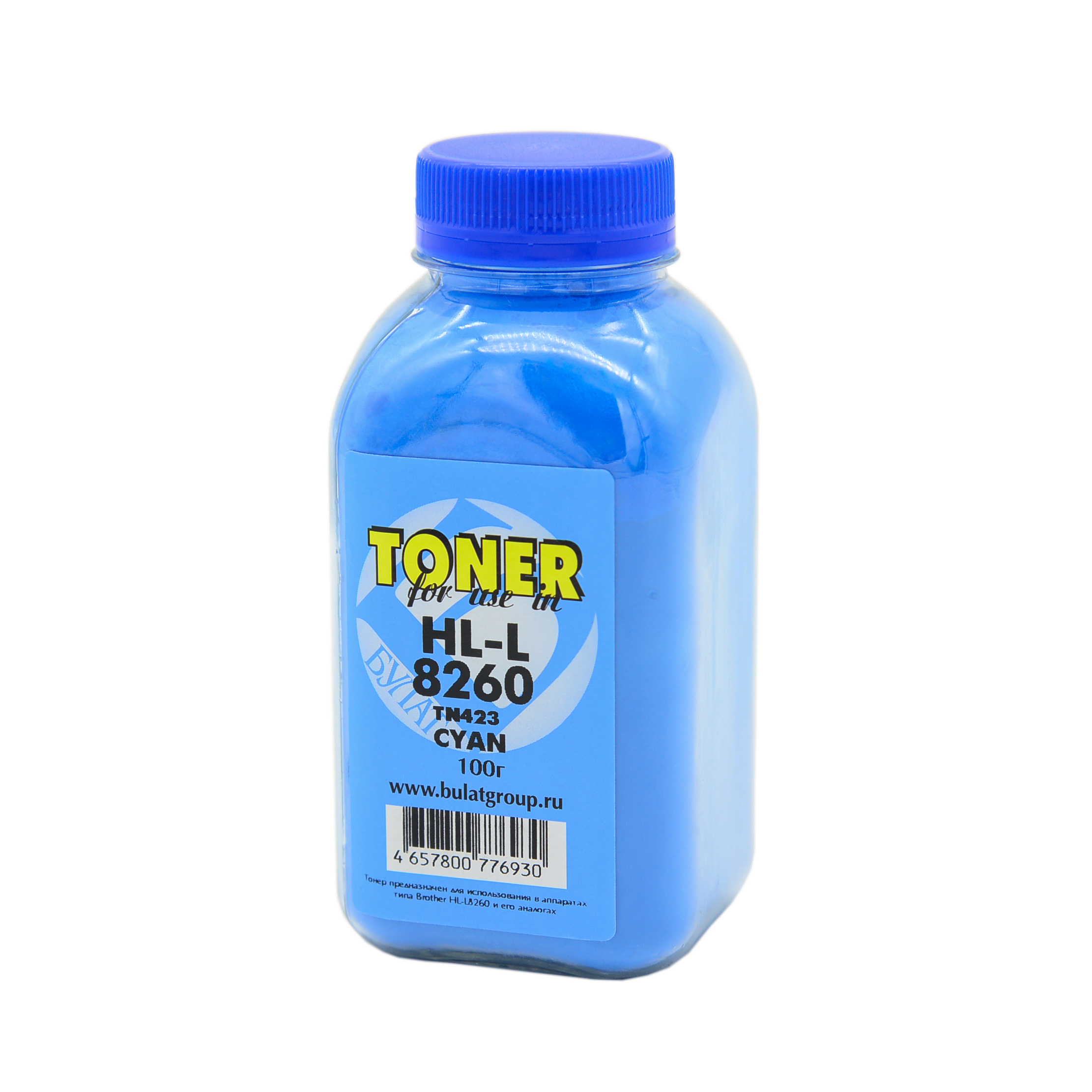 Тонер Brother HL-L8260 банка 100г TN423 Cyan БУЛАТ