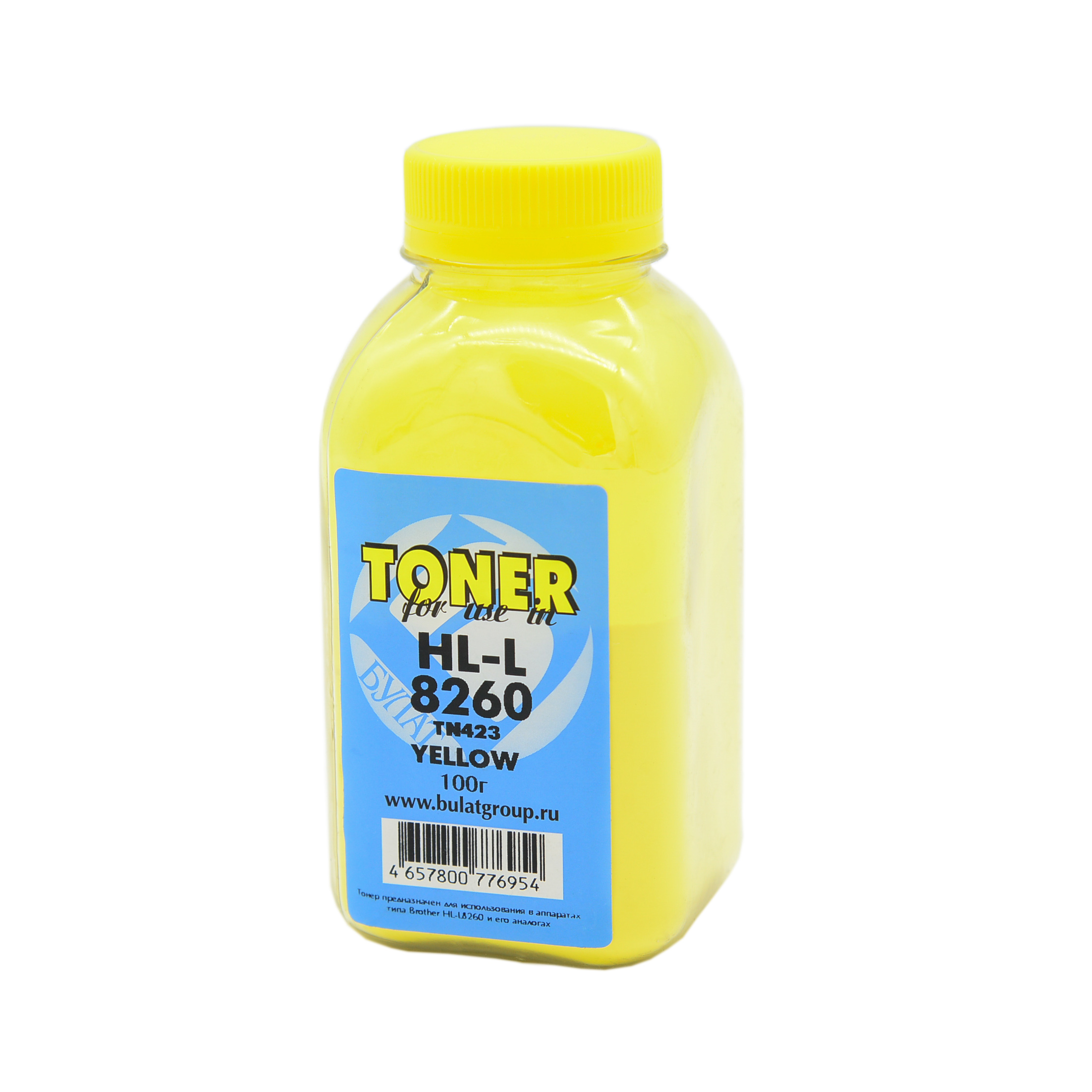 Тонер Brother HL-L8260 банка 100г TN423 Yellow БУЛАТ