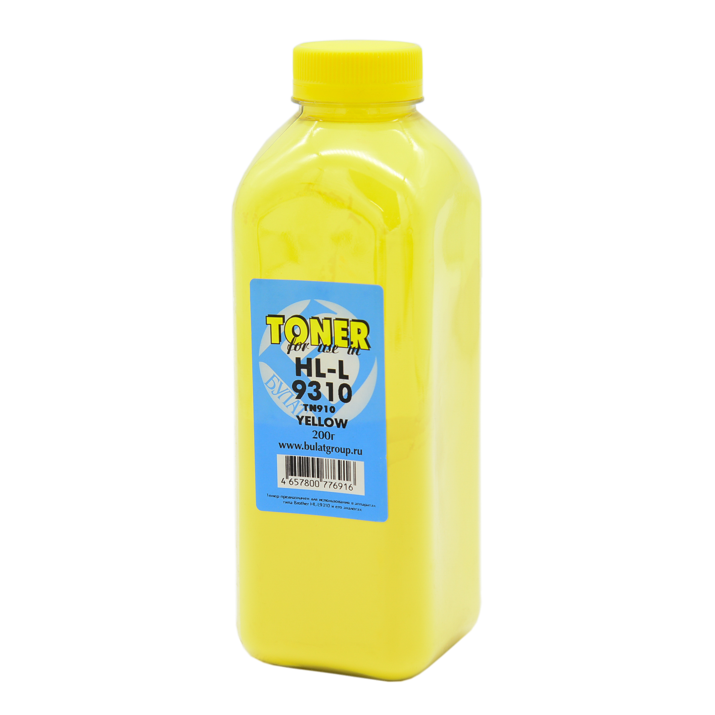 Тонер Brother HL-L9310 банка 200г TN910 Yellow БУЛАТ