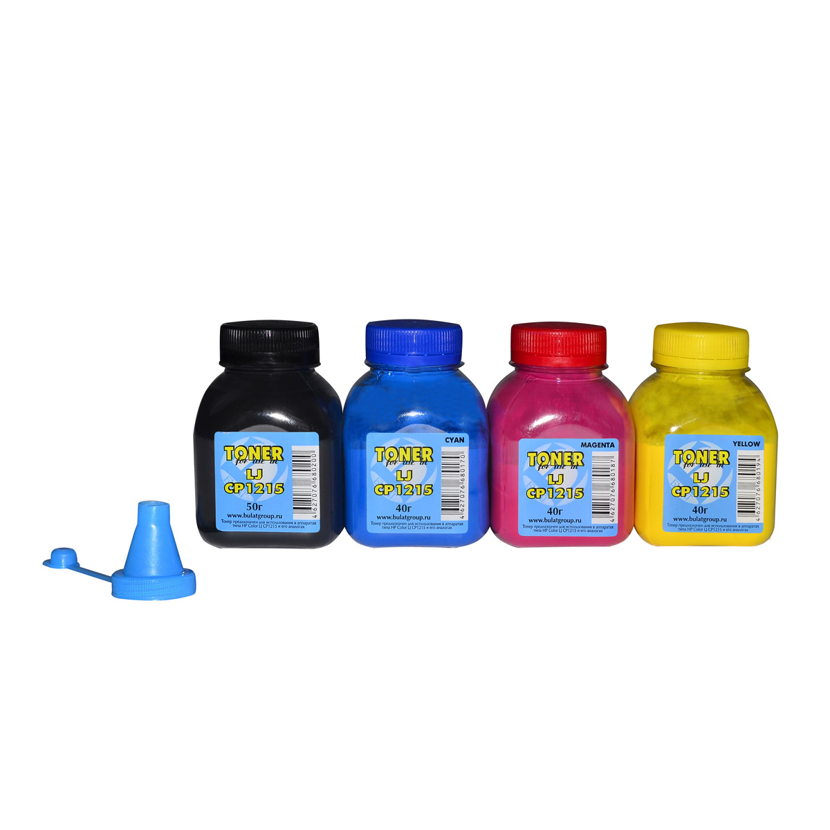 Тонер HP Color LJ CP1215/M251/Canon LBP-7100C банка 50г Black БУЛАТ