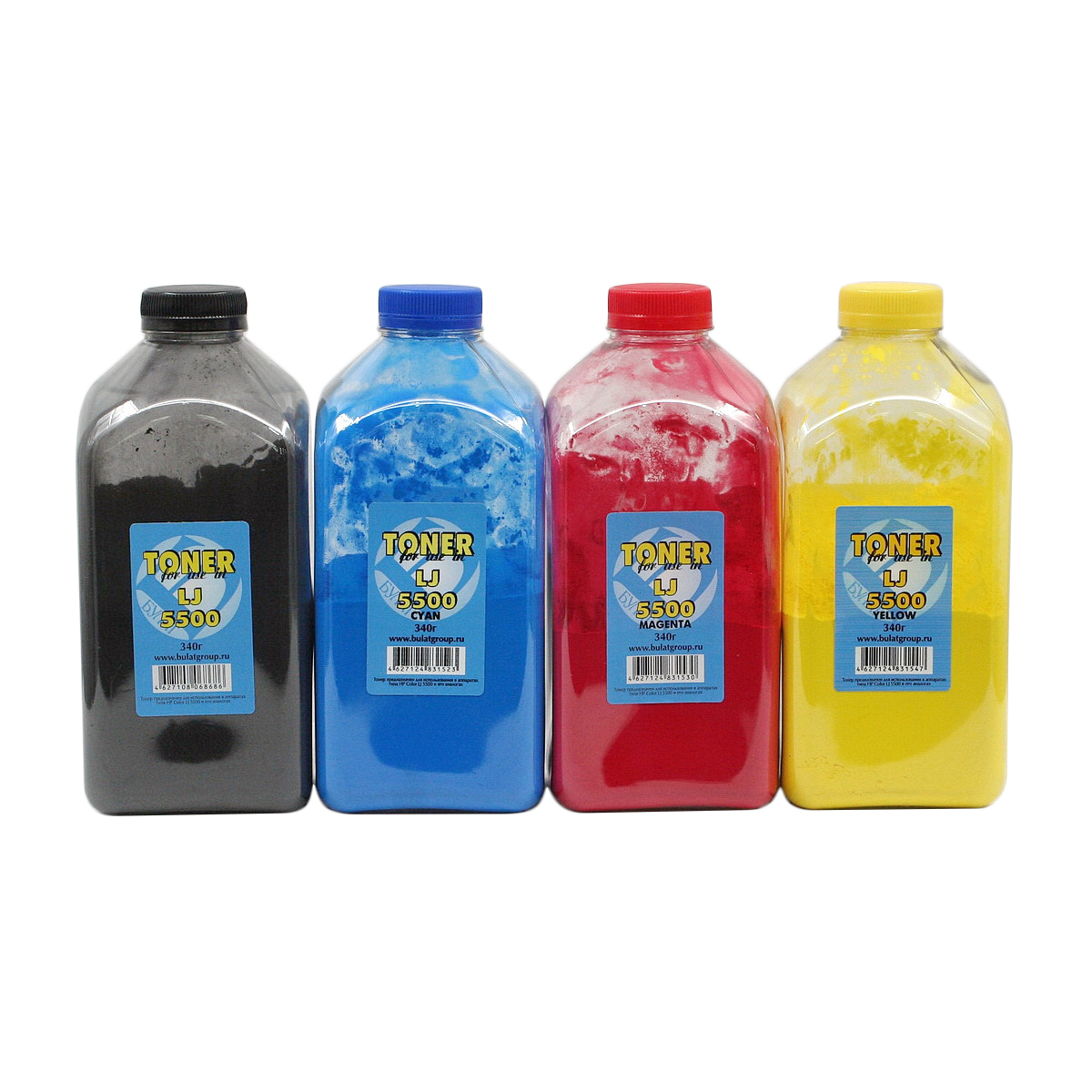 Тонер HP Color LJ 5500 банка 340г Yellow БУЛАТ