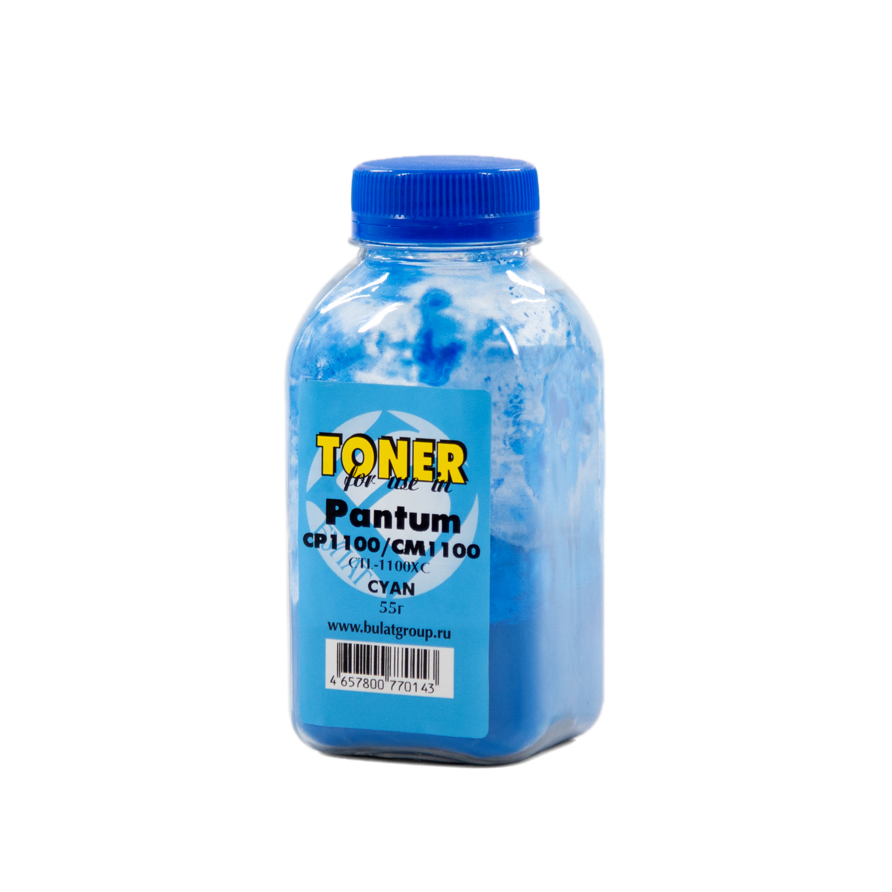 Тонер Pantum CP1100/CM1100 банка 55г CTL-1100XC Cyan БУЛАТ