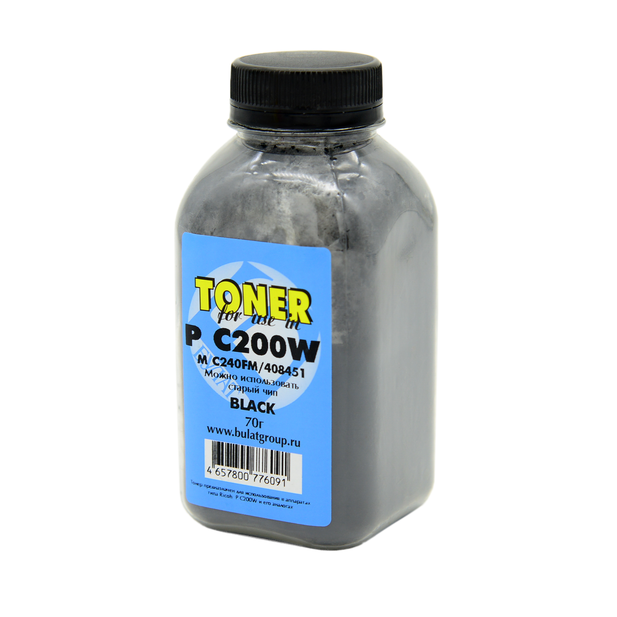 Тонер Ricoh P C200W банка 70г Black БУЛАТ