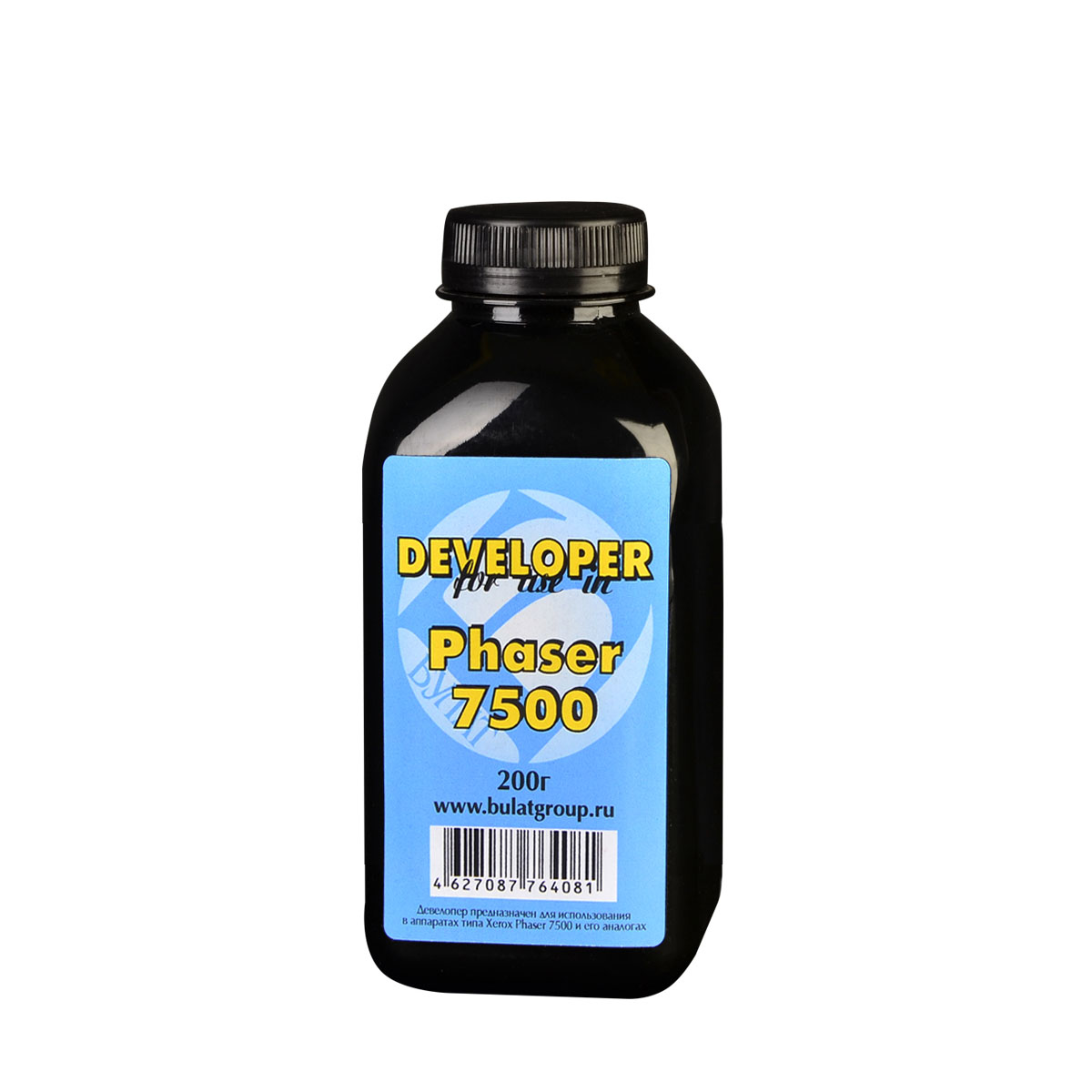 Девелопер Xerox Phaser 7500/WorkCentre 7425 банка 200г B/C/M/Y БУЛАТ s-Line