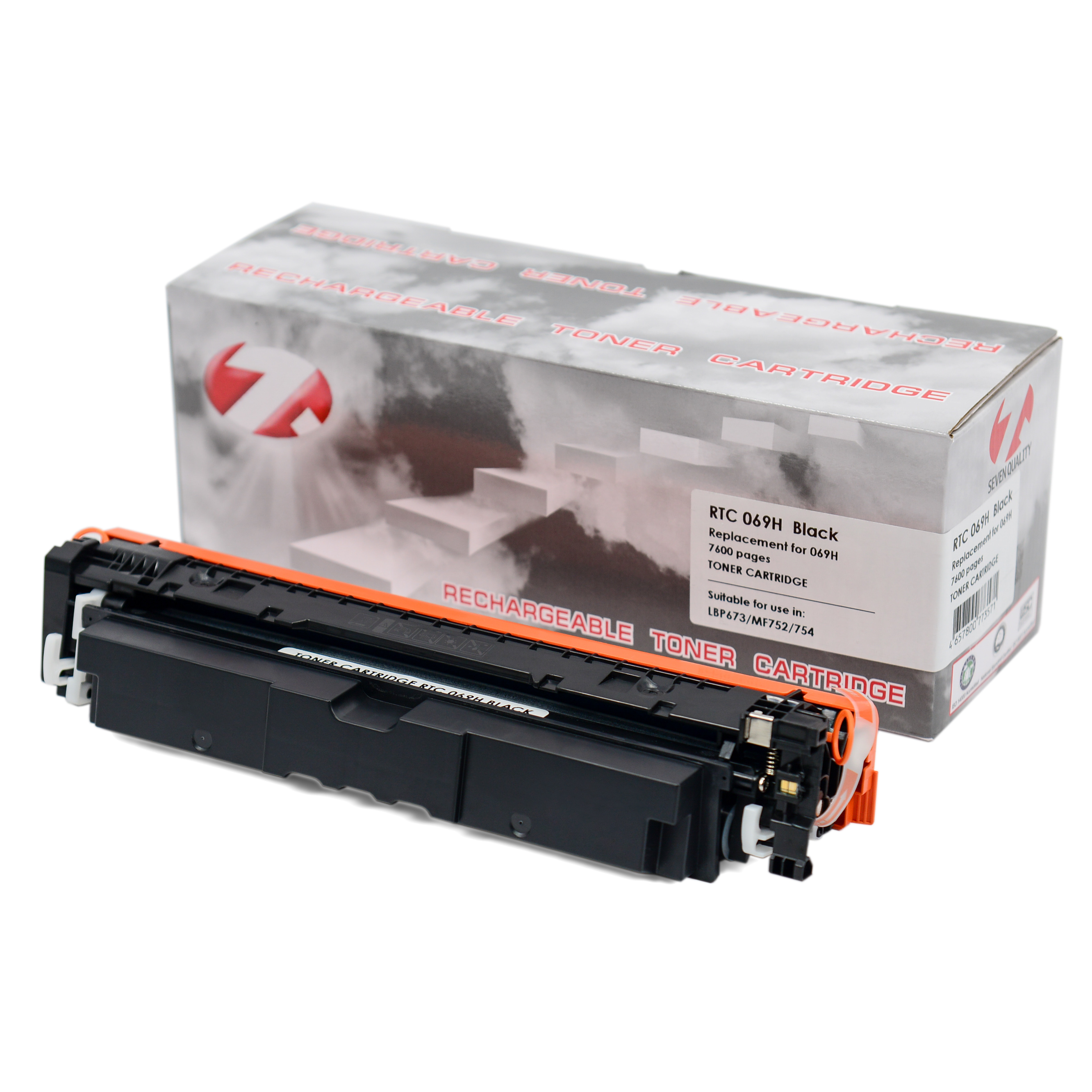 Тонер-картридж Canon LBP-673/MF752 069H Black (7.6k). 7Q