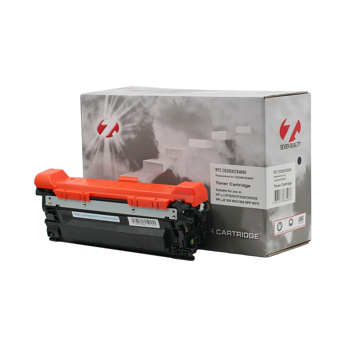 Тонер-картридж HP Color LJ CP3525/M551 CE250X/CE400X (504X/507X) Black Universal (11k) 7Q