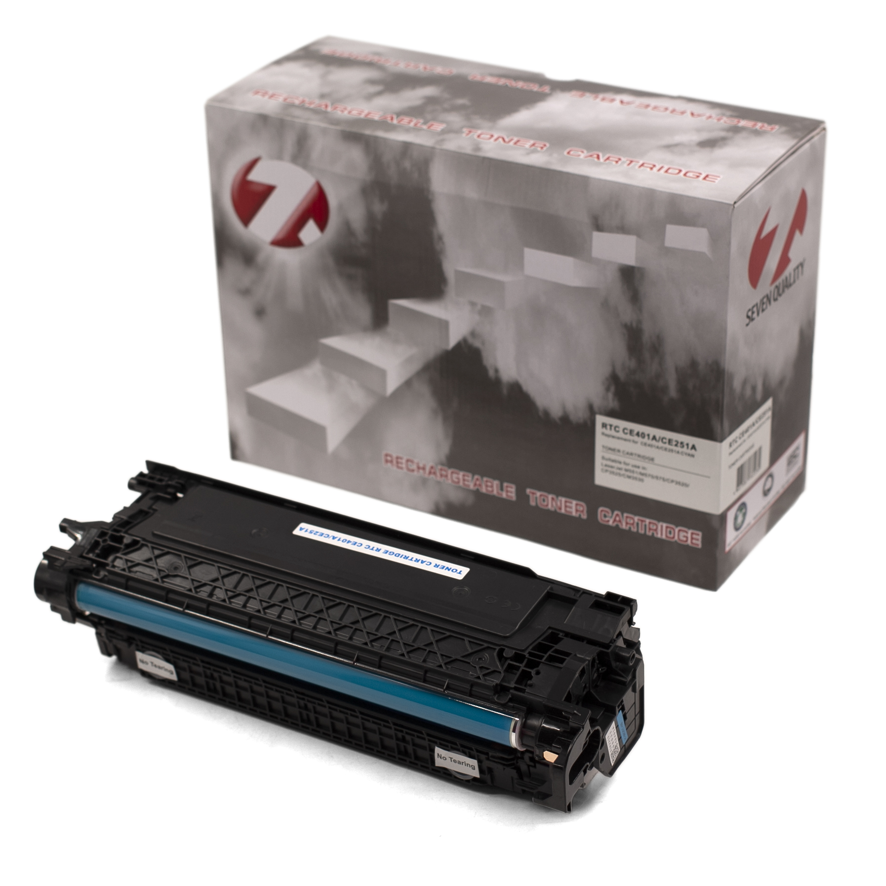 Тонер-картридж HP Color LJ CP3525/M551 CE251A/CE401A Cyan Universal (7k) 7Q
