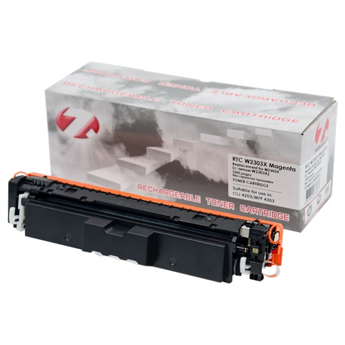 Тонер-картридж HP Color LJ 4203/4303 W2303X Magenta (5.5k). (с чипом W2303A) 7Q без гарантии прошивки