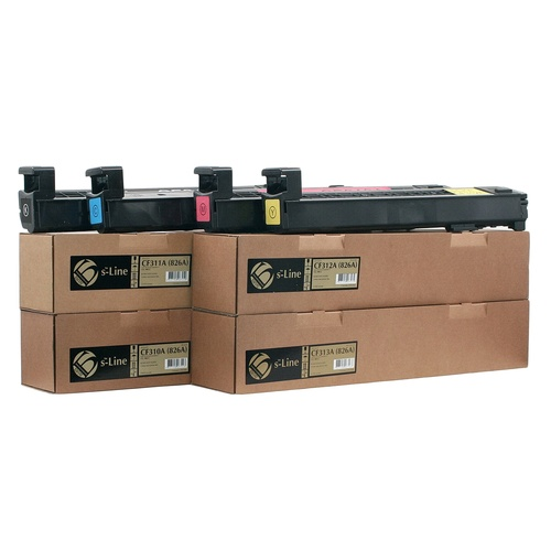Тонер-картридж HP Color LJ M855 CF313A(826A) Magenta (31.5k). БУЛАТ s-Line (R)