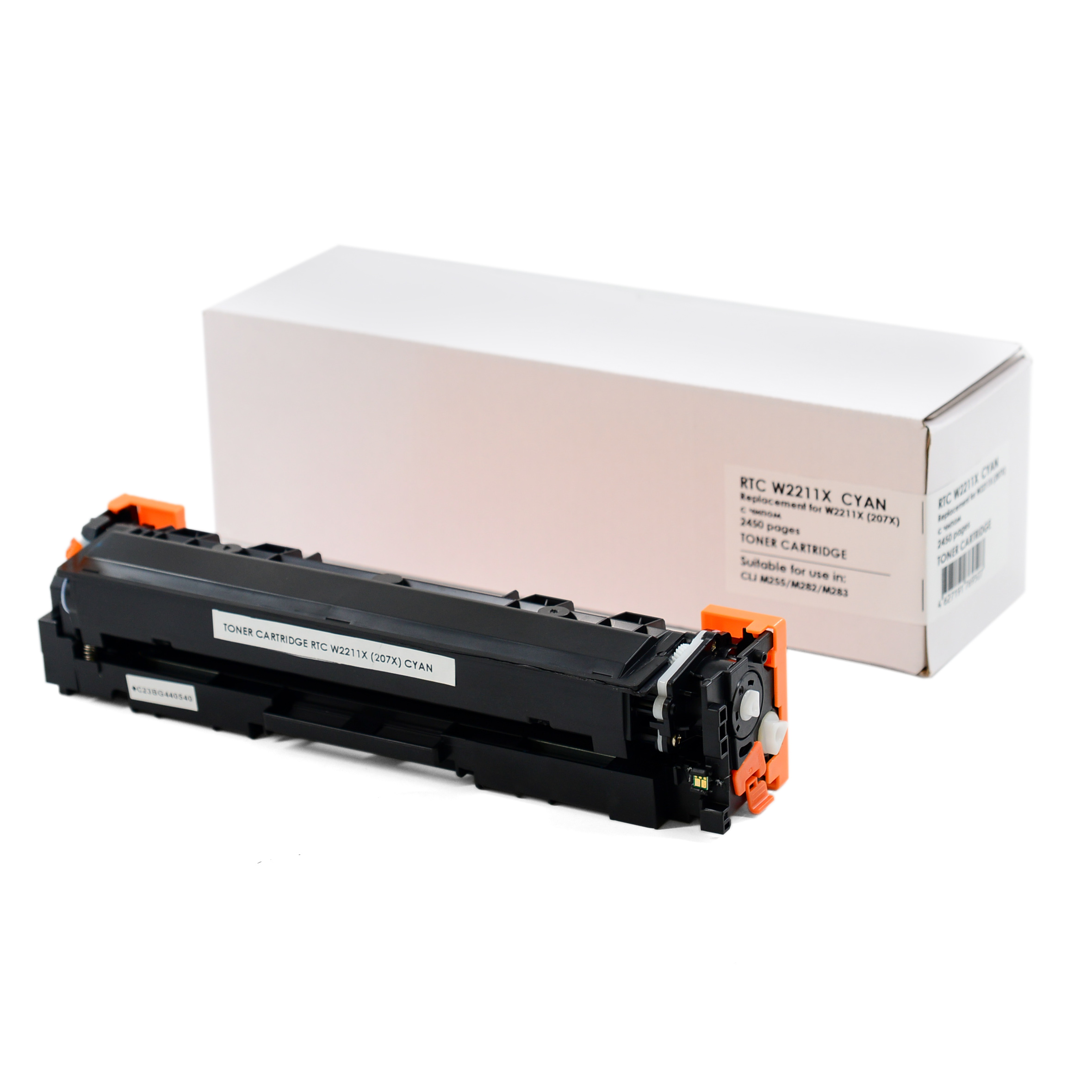 Тонер-картридж HP Color LJ M255/M282 W2211X (207X) Cyan (2.45k). 7Q без гарантии прошивки