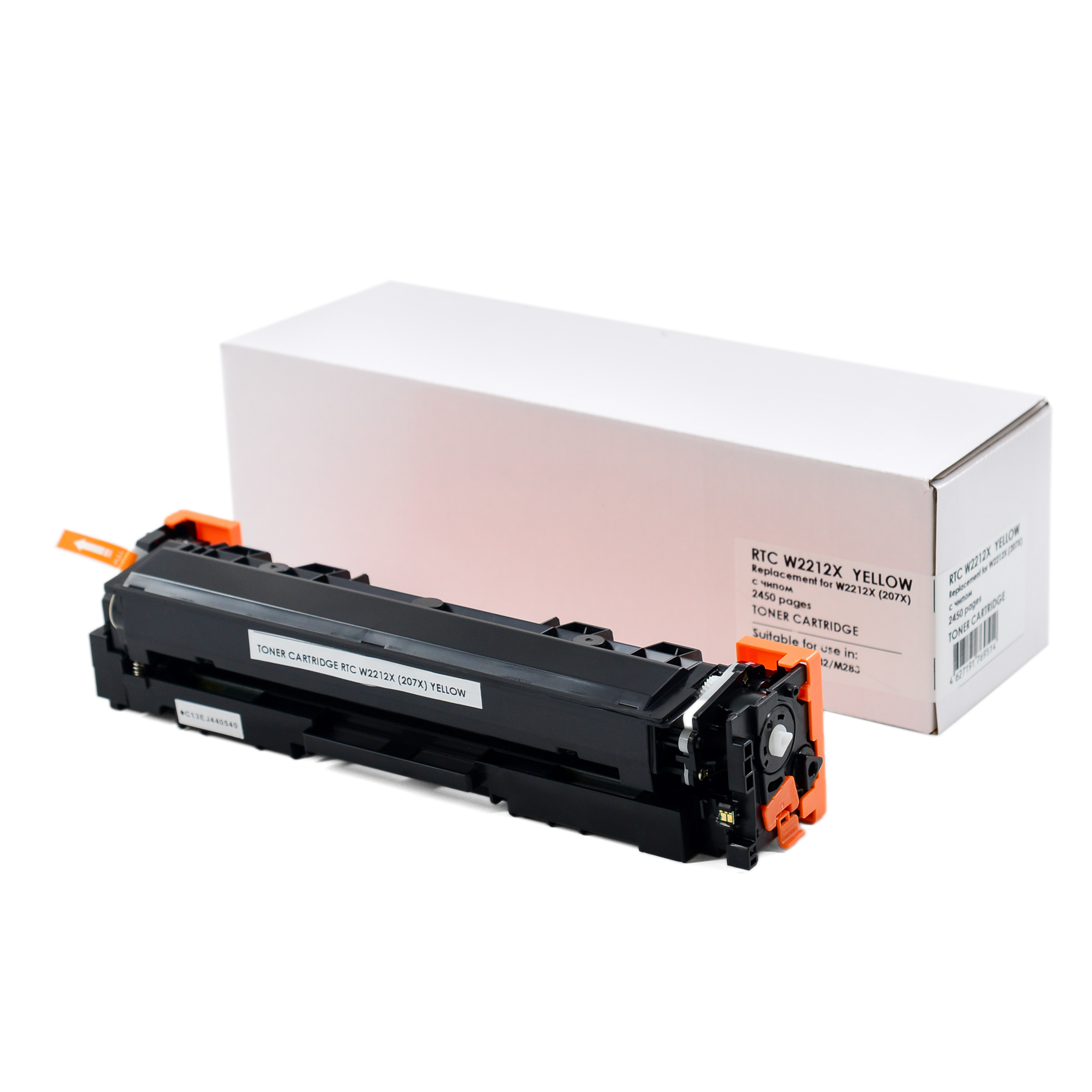 Тонер-картридж HP Color LJ M255/M282 W2212X (207X) Yellow (2.45k). 7Q без гарантии прошивки