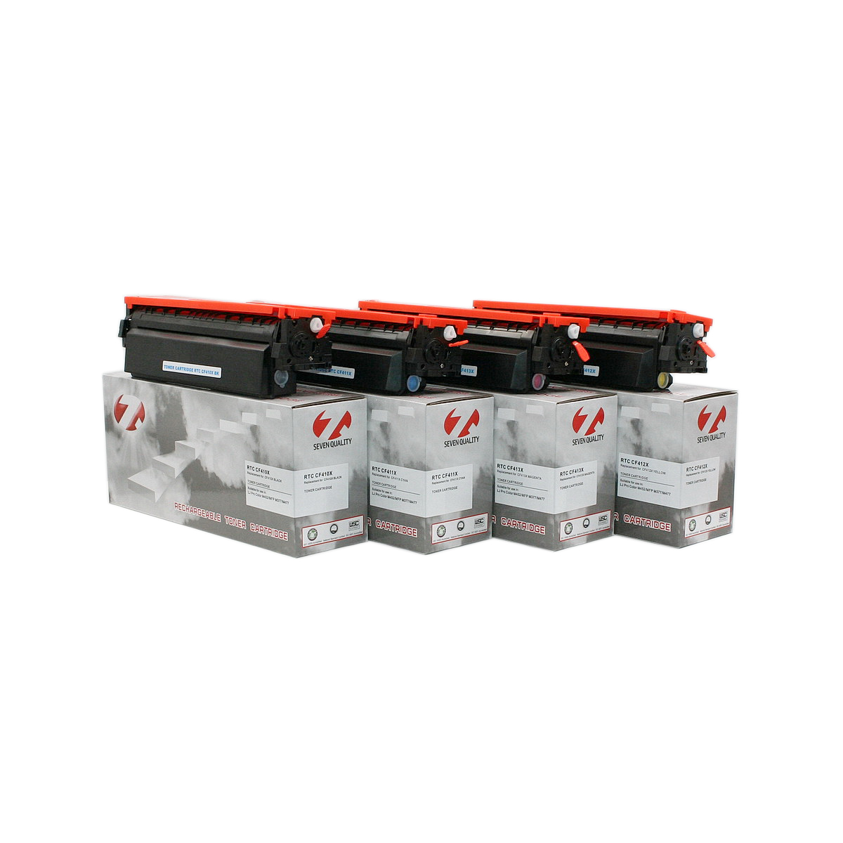 Тонер-картридж HP Color LJ M452/M477/Canon LBP-653/MF732 CF410X (410X)/046H Black (6.5k) 7Q