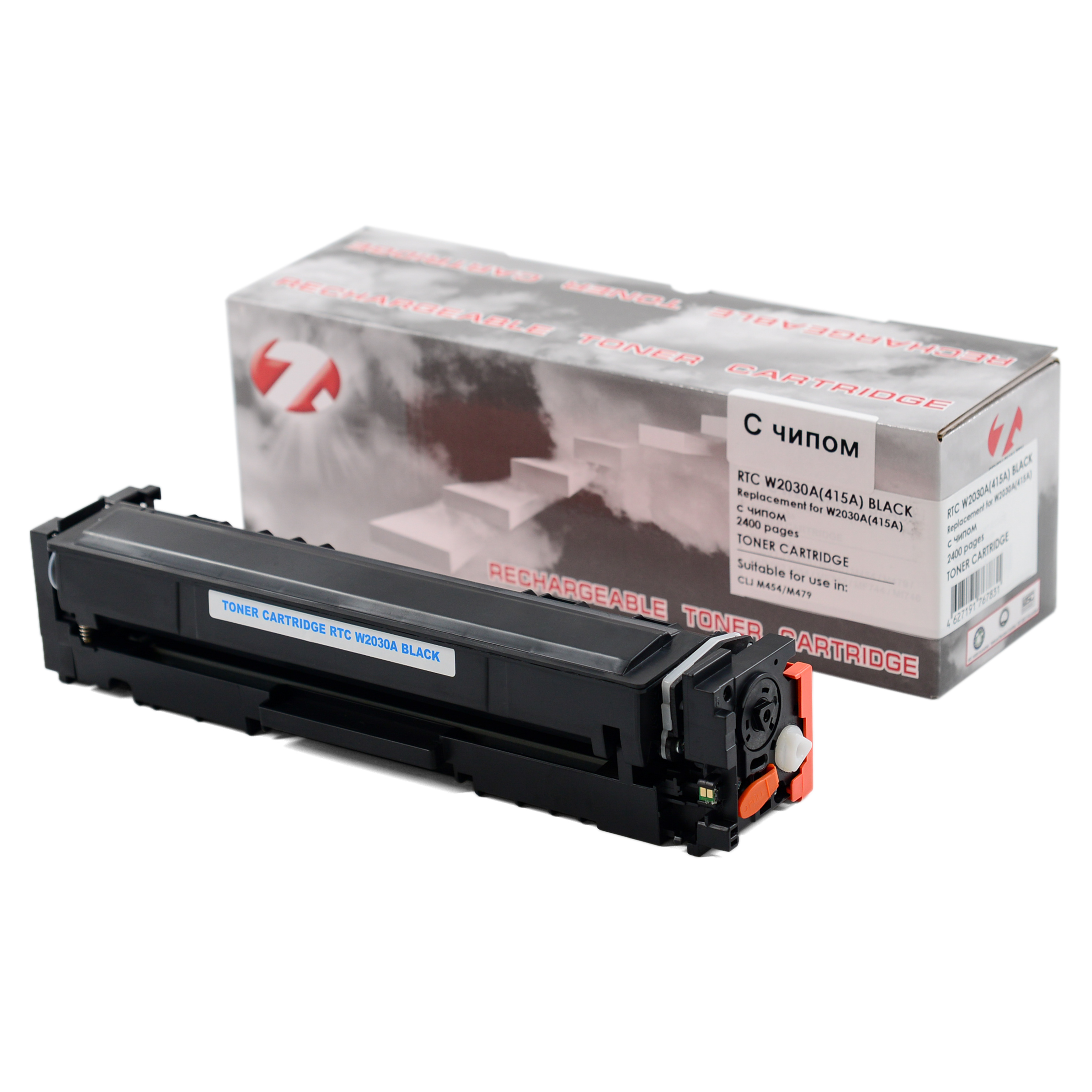 Тонер-картридж HP Color LJ M454/M479 W2030A (415A) Black (2.4k). 7Q без гарантии прошивки