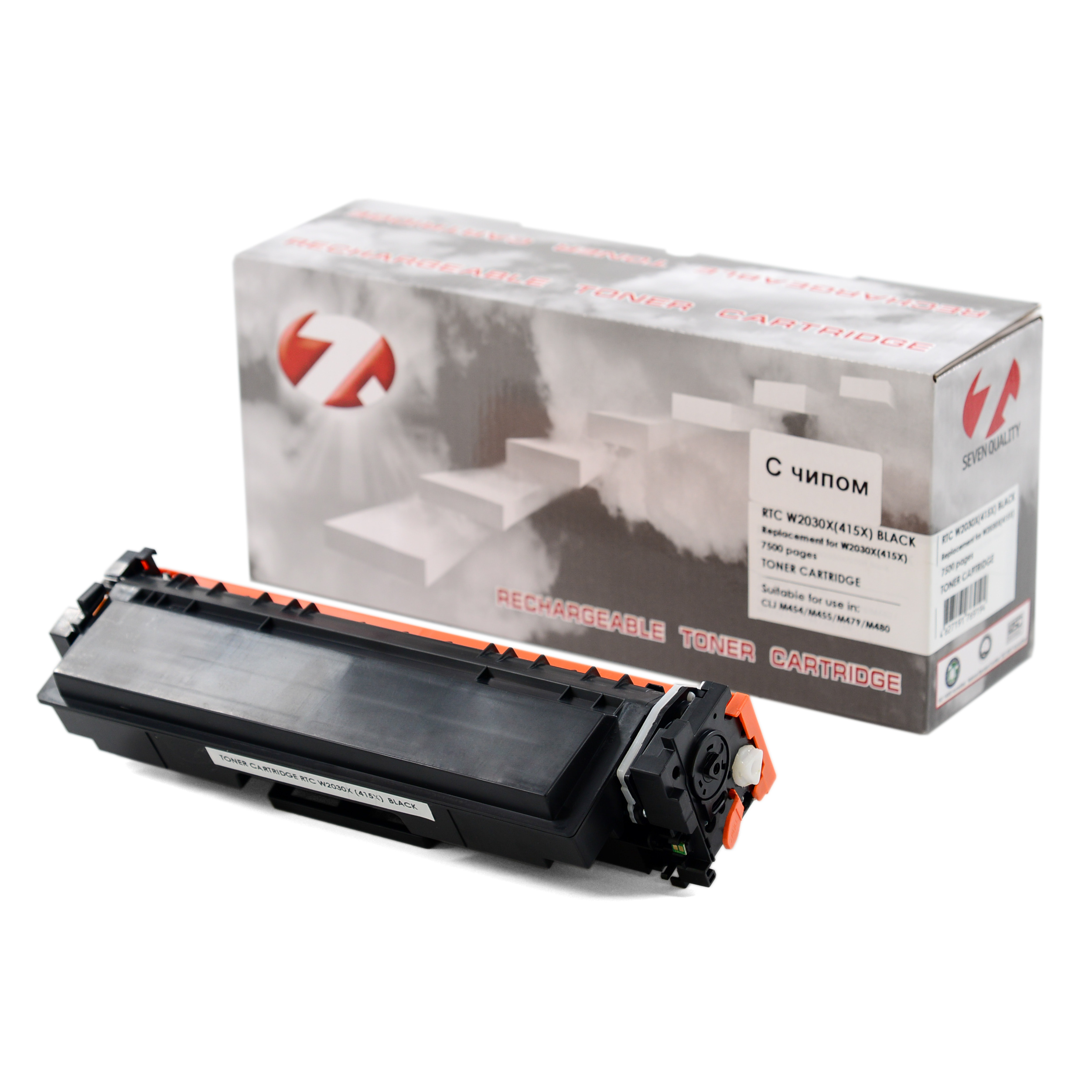 Тонер-картридж HP Color LJ M454/M479 W2030X (415X) Black (7.5k). 7Q без гарантии прошивки