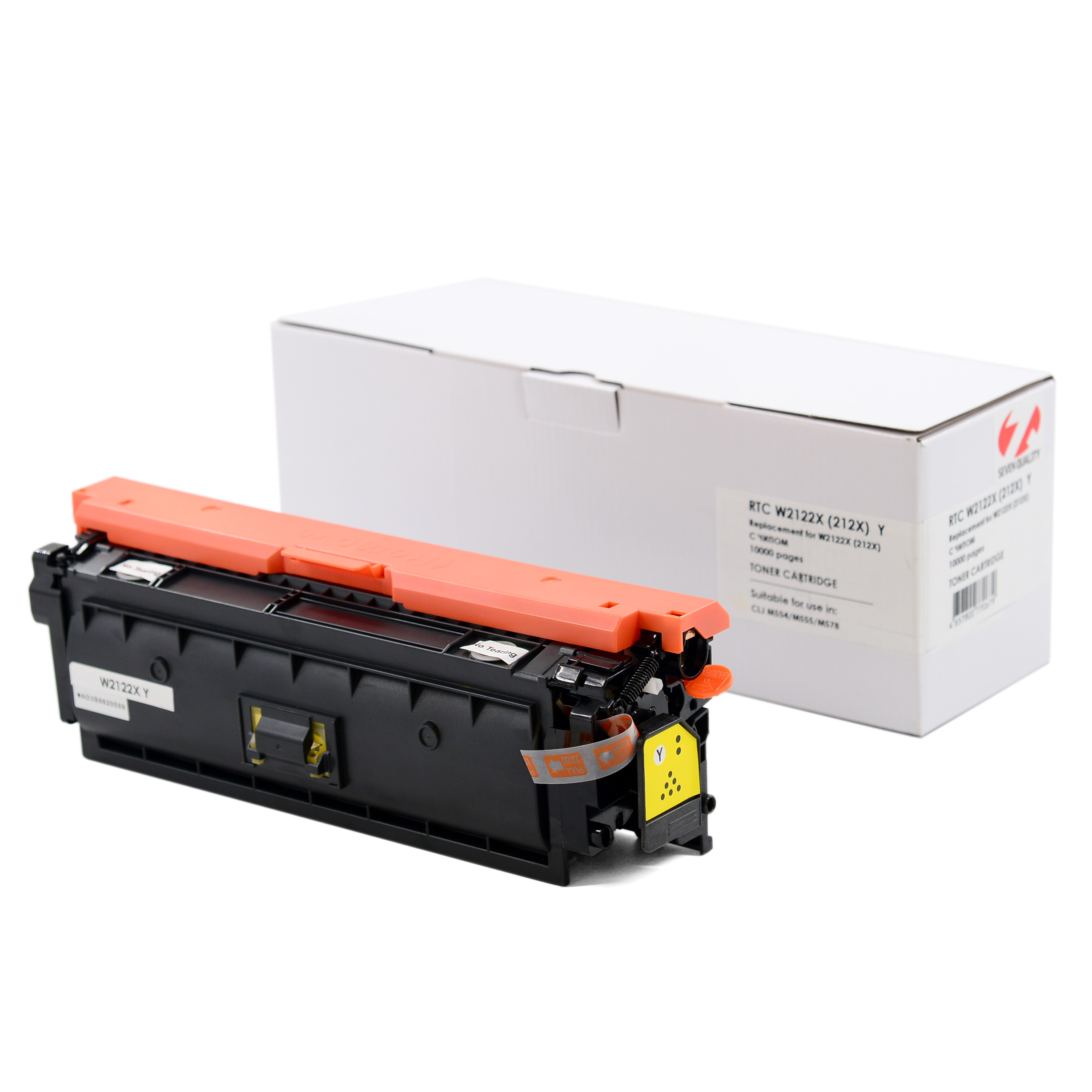 Тонер-картридж HP Color LJ M554/M578 W2122X (212X) Yellow (10k). 7Q без гарантии прошивки