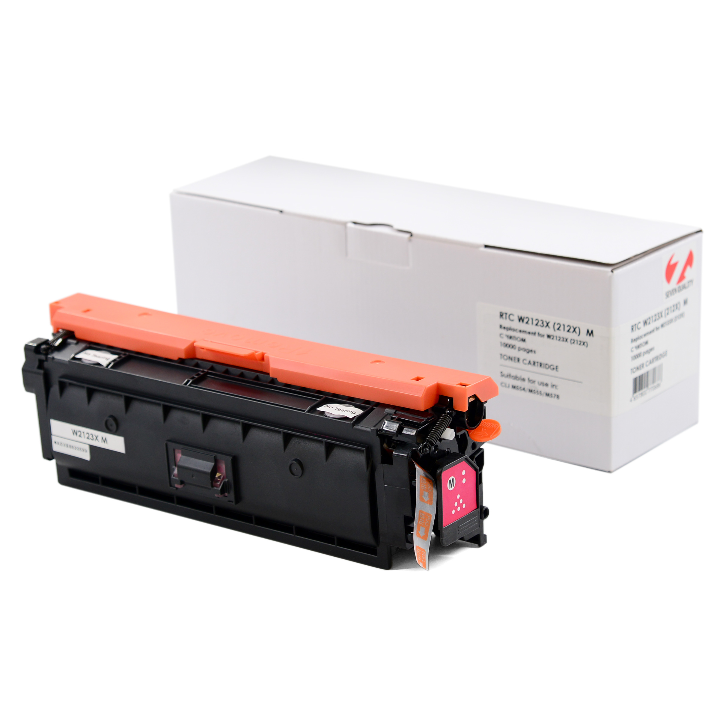 Тонер-картридж HP Color LJ M554/M578 W2123X (212X) Magenta (10k). 7Q без гарантии прошивки