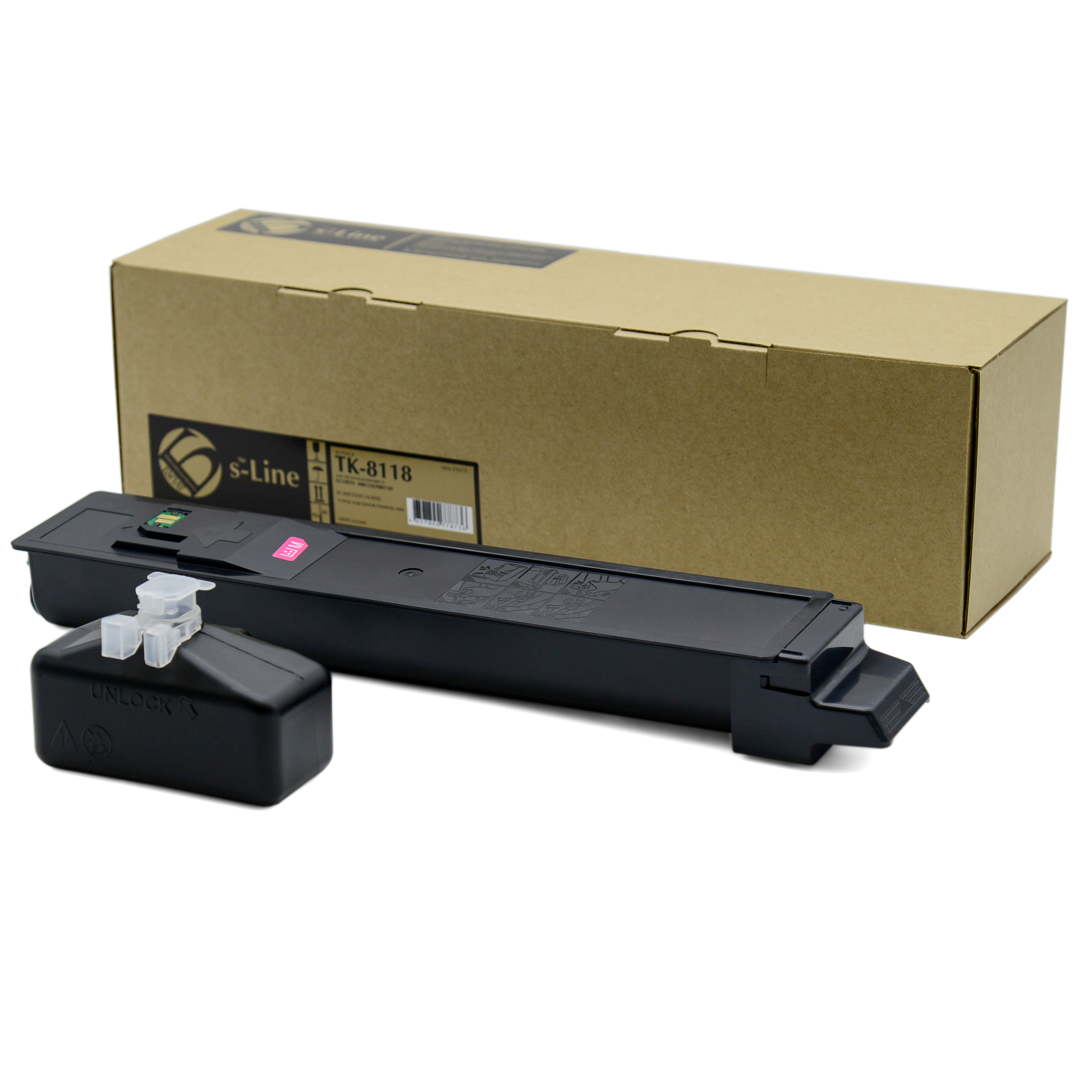 Тонер-картридж Kyocera ECOSYS M8124 TK-8118 (6k) Magenta БУЛАТ s-Line