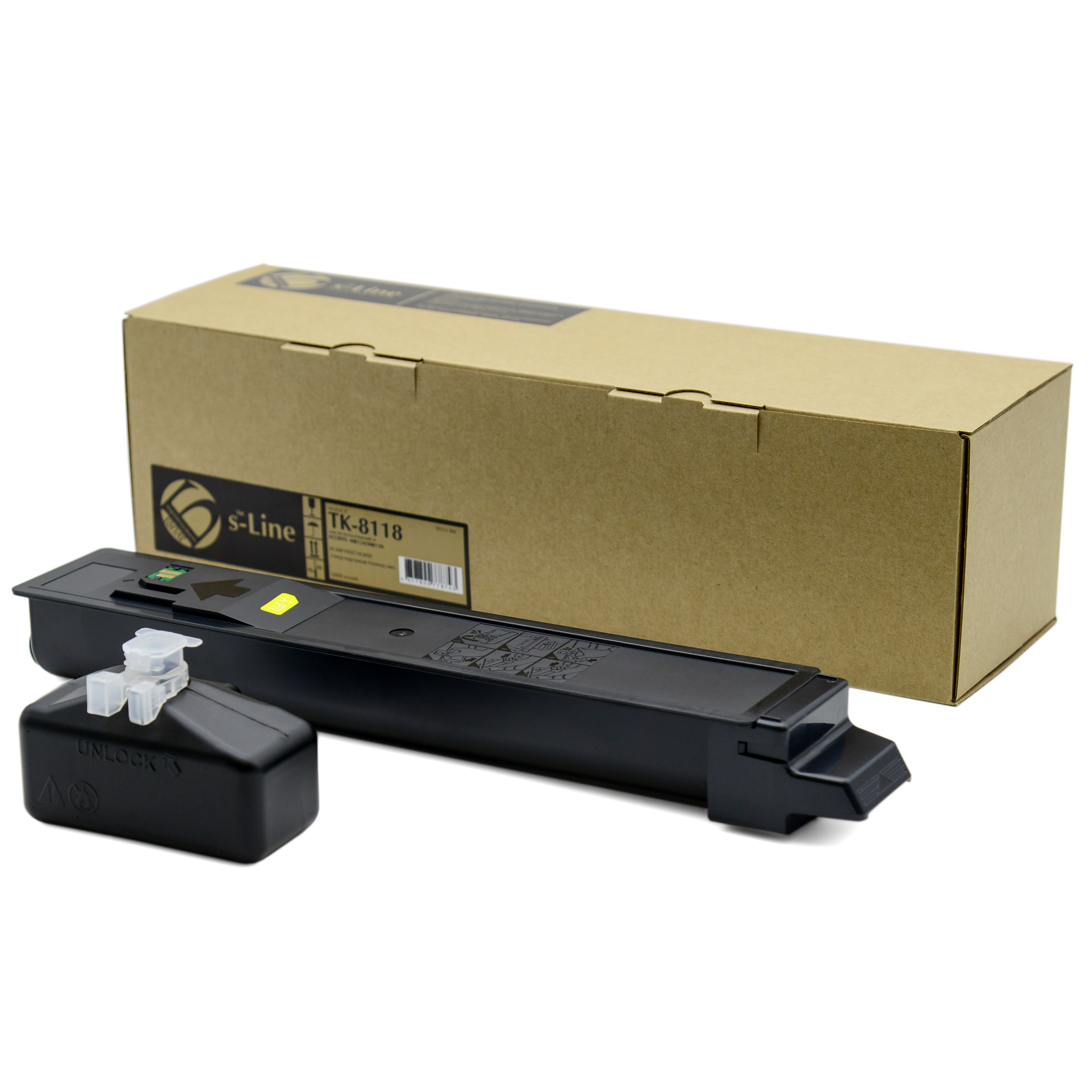 Тонер-картридж Kyocera ECOSYS M8124 TK-8118 (6k) Yellow БУЛАТ s-Line