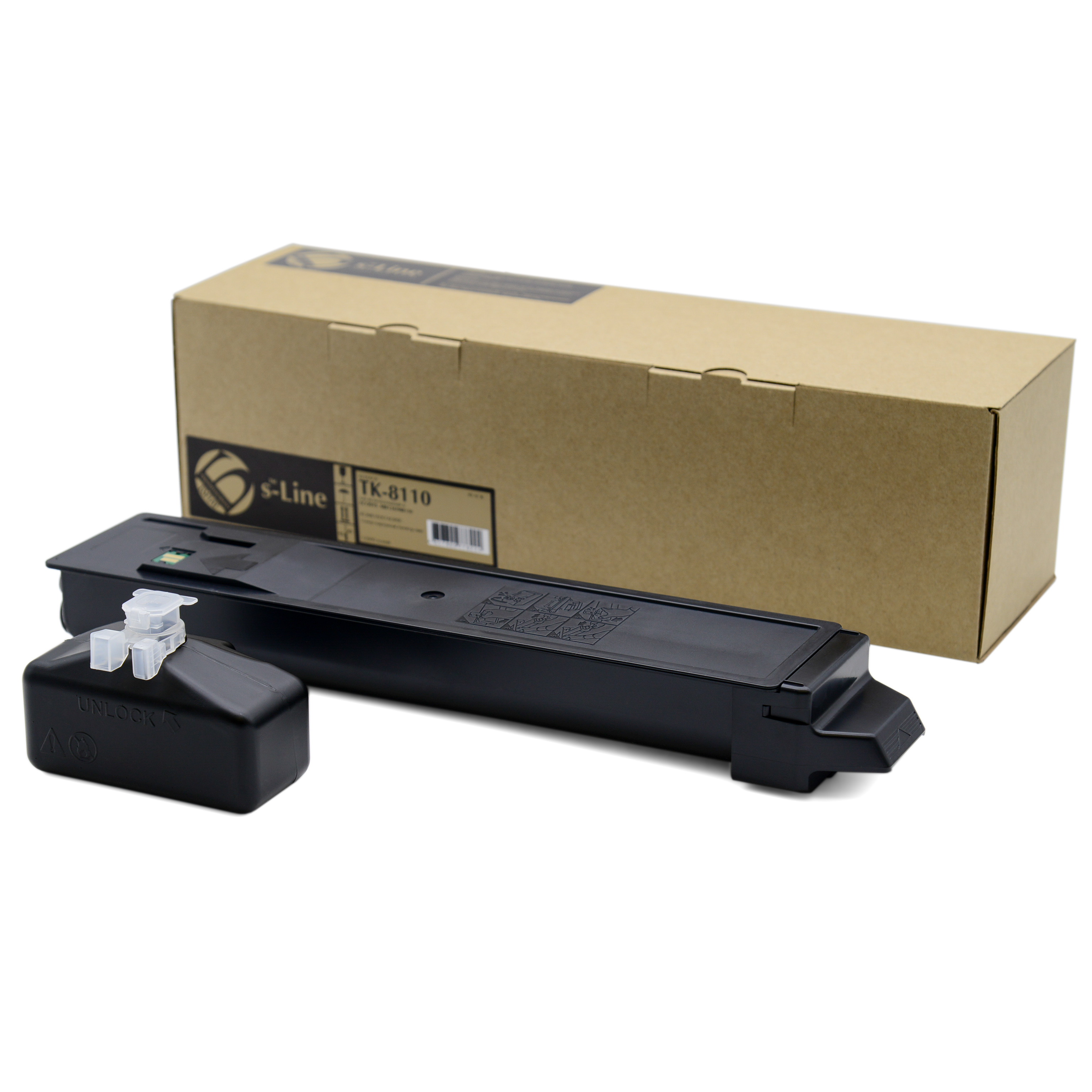 Тонер-картридж Kyocera ECOSYS M8124 TK-8110 (12k) Black (чип регион Корея) БУЛАТ s-Line