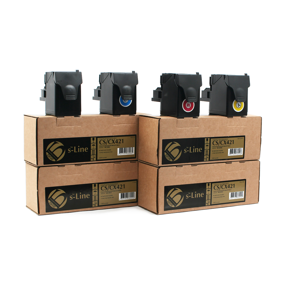 Тонер-картридж Lexmark CS/CX421 78C50K0 Black (2k) БУЛАТ s-Line