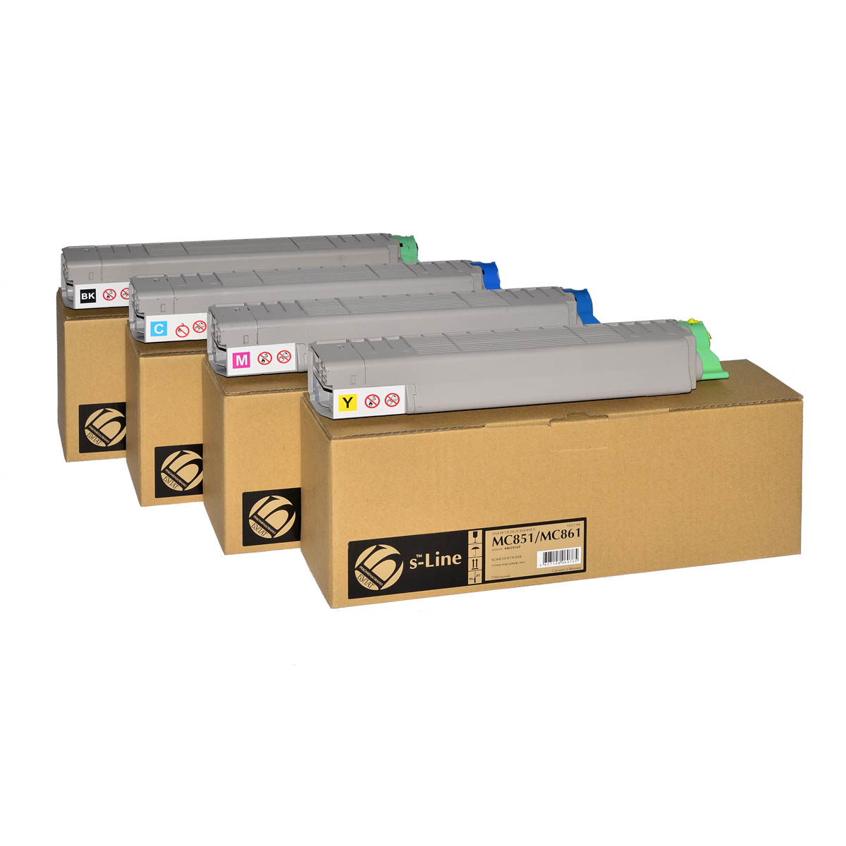 Тонер-картридж Oki MC851/861 44059169 Y (7.3k) БУЛАТ s-Line