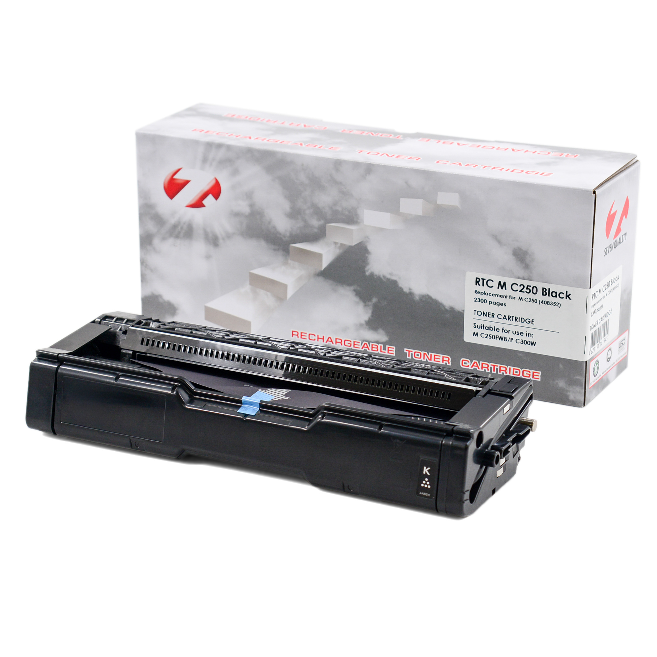 Тонер-картридж Ricoh M C250FWB/P C300W M C250 (408352) Black (2.3k). 7Q