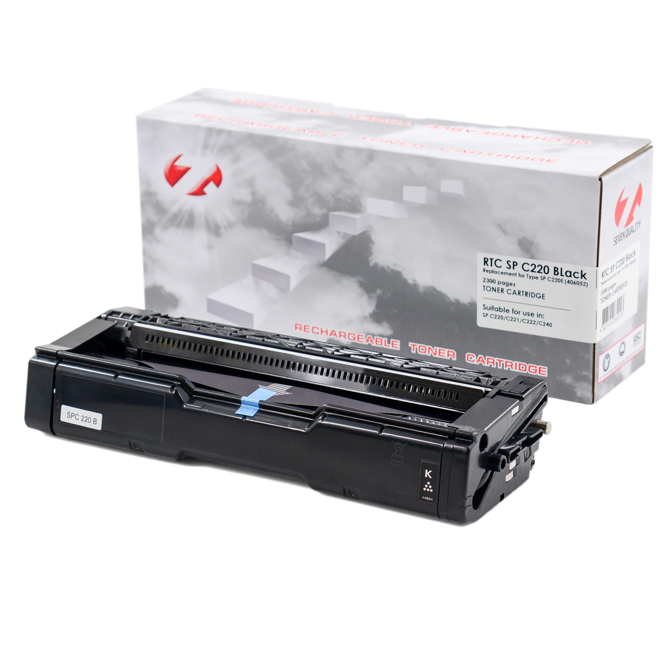 Тонер-картридж Ricoh SP C220 SP C220E (406052) (2.3k) Black 7Q.