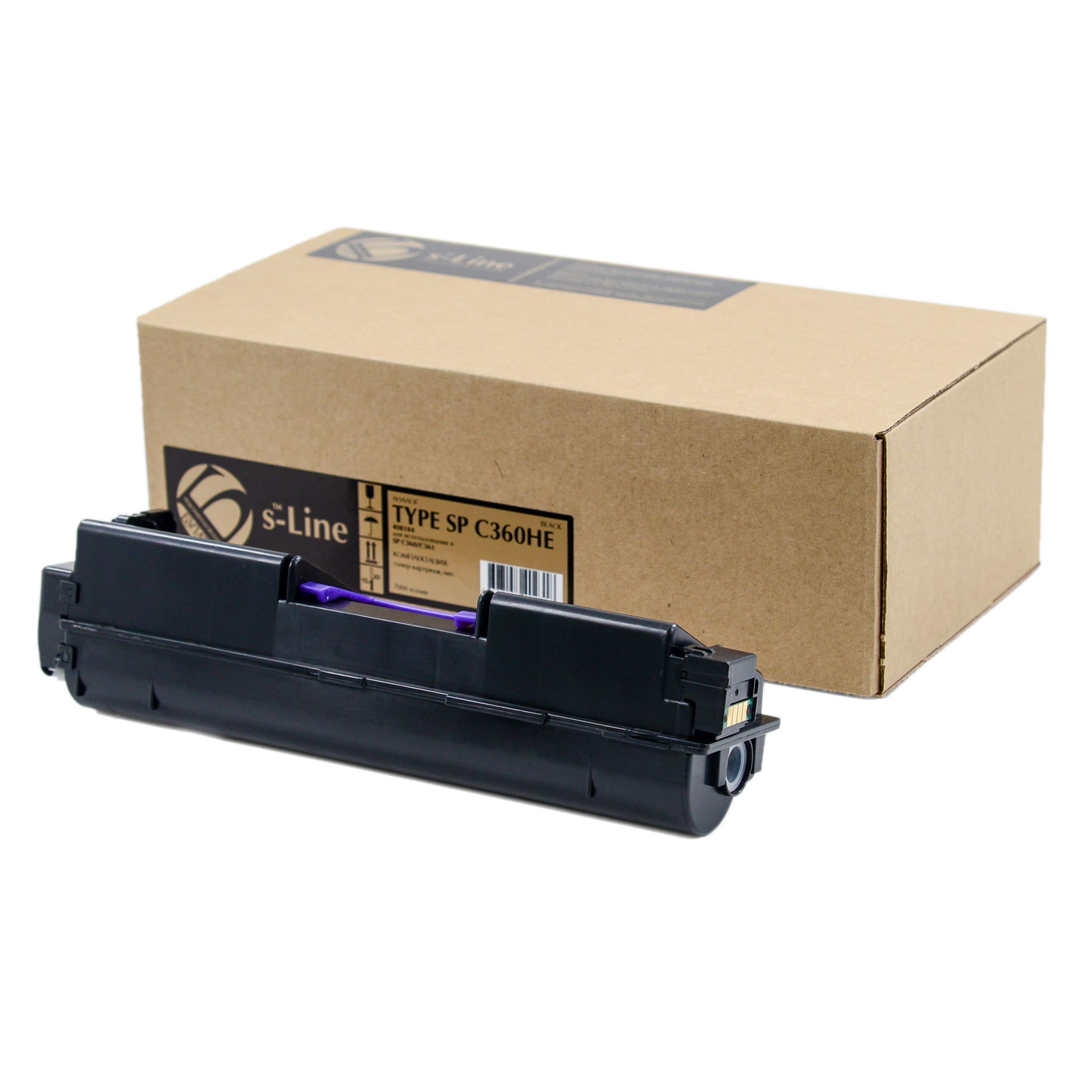 Тонер-картридж Ricoh SP C360 SP C360HE/408184 (7k) Black БУЛАТ s-Line