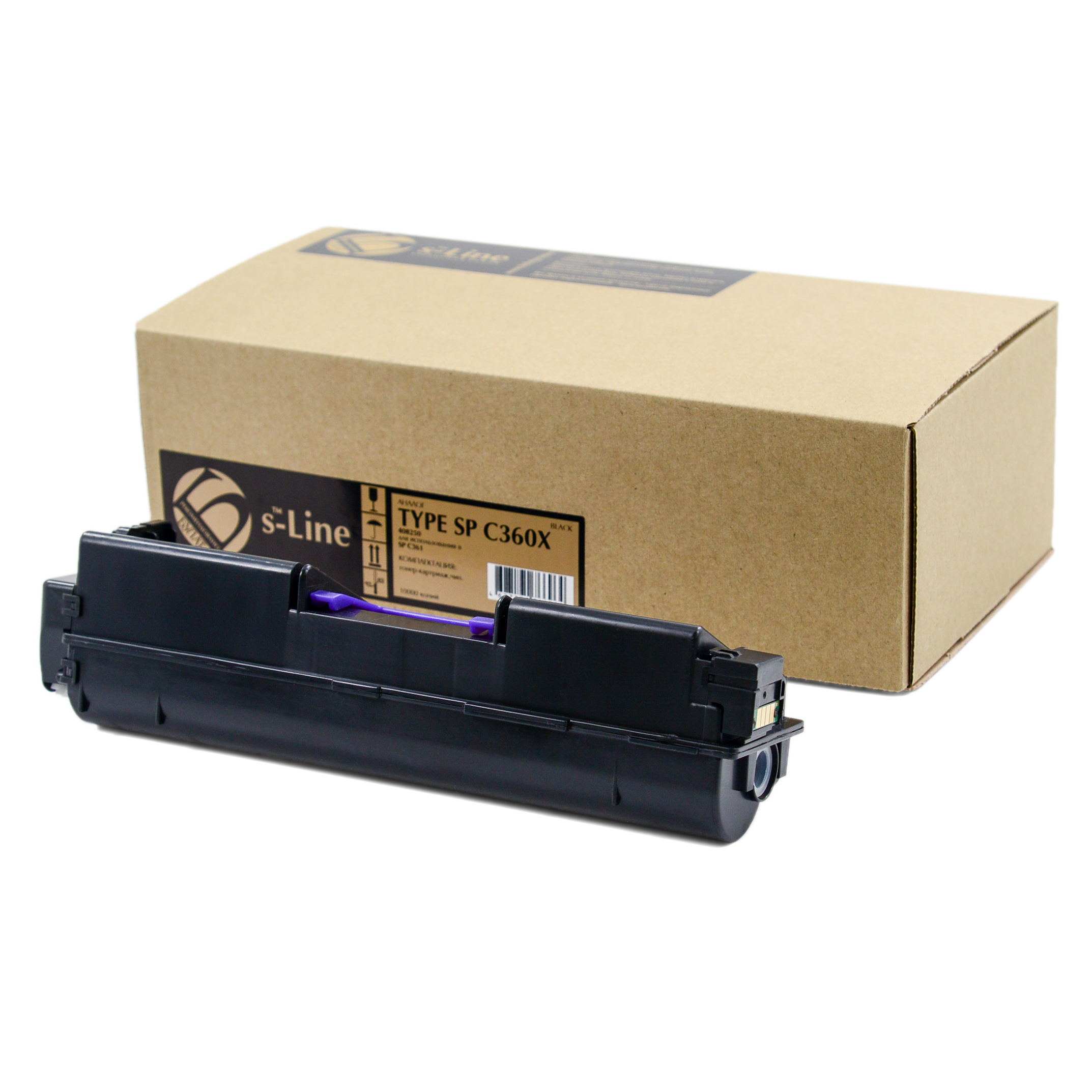 Тонер-картридж Ricoh SP C361 Type SP C360X (408250) Black (10k) БУЛАТ s-Line