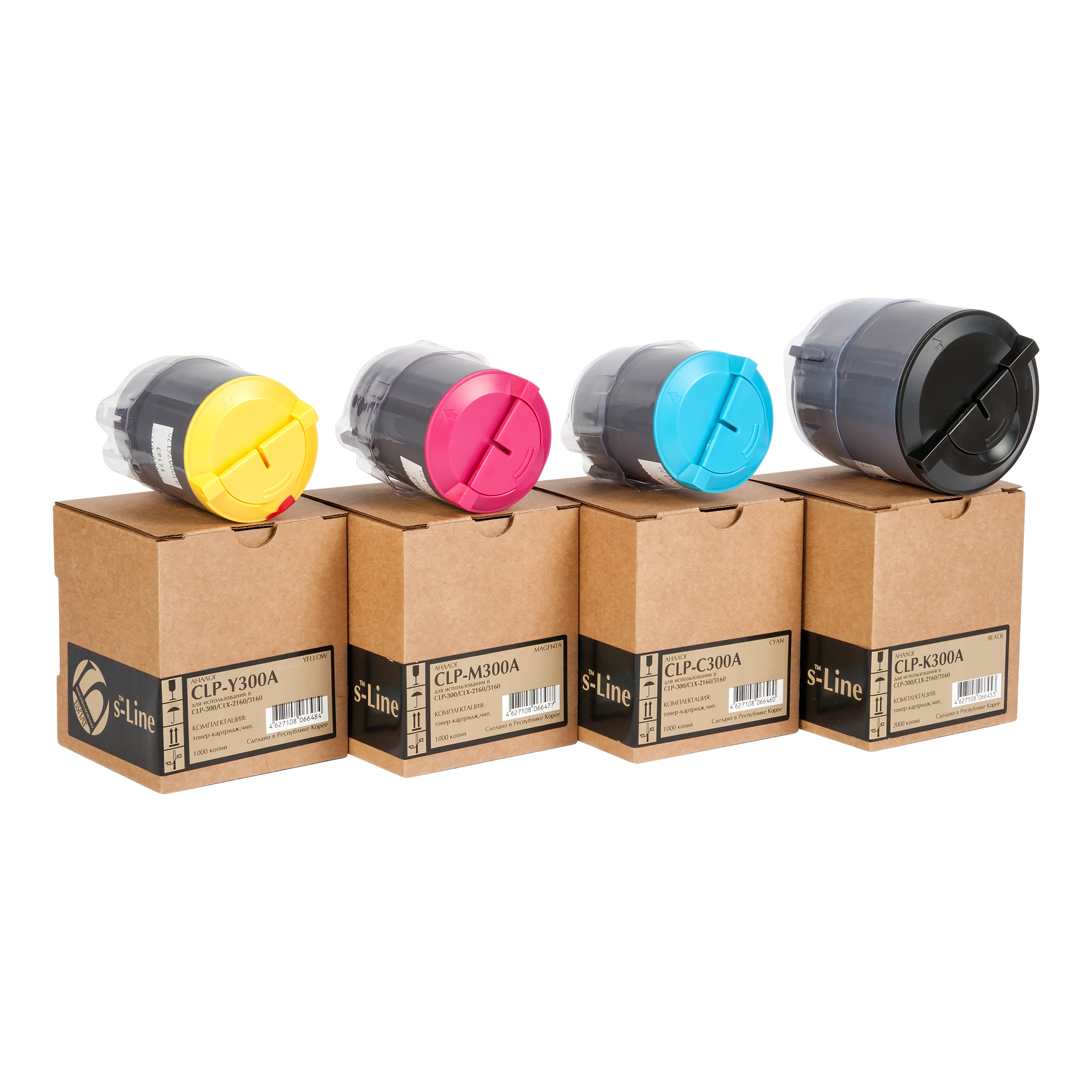 Тонер-картридж Samsung CLP-300 CLP-Y300A Yellow (1k) БУЛАТ s-Line