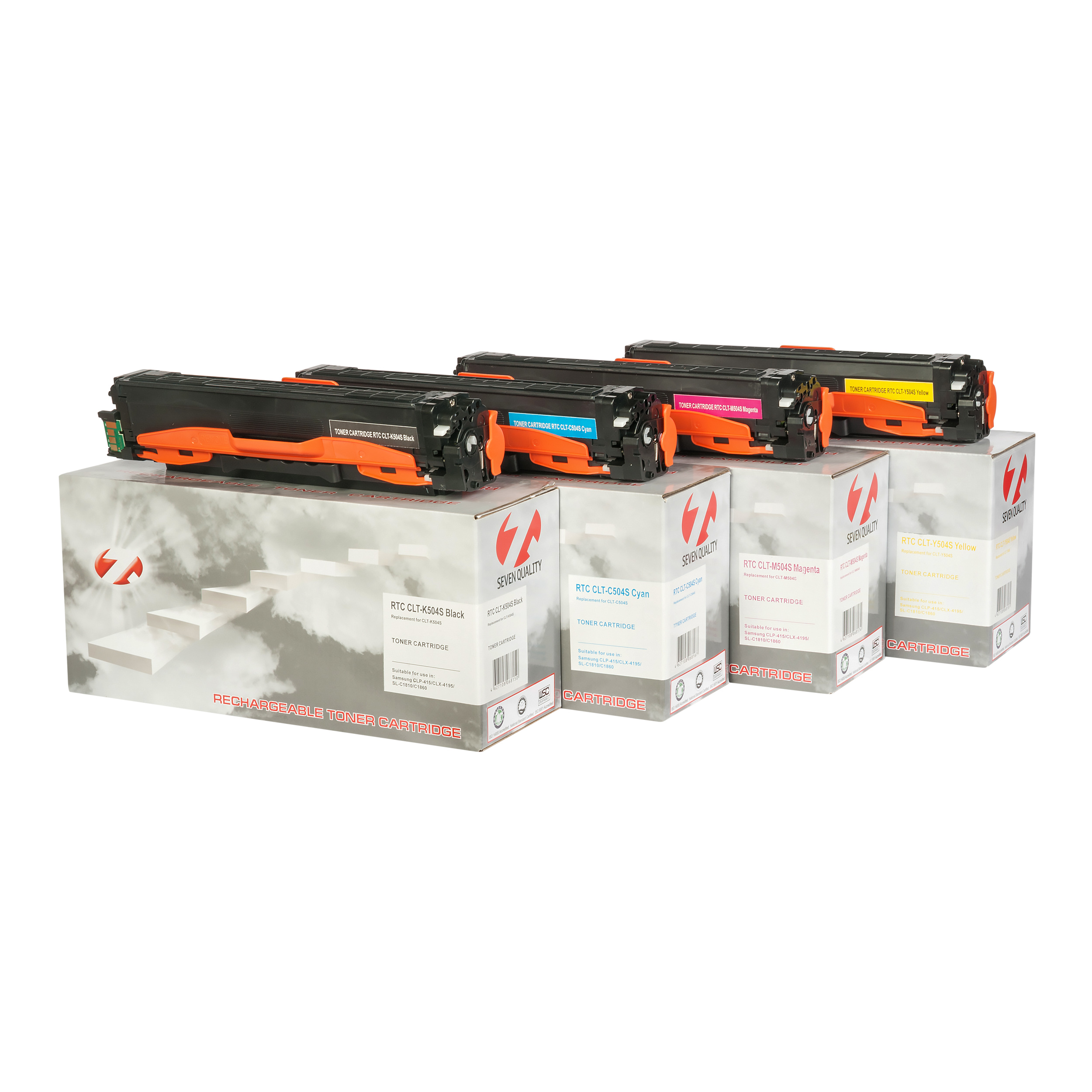 Тонер-картридж Samsung CLP-415 CLT-K504S Black (2.5k) 7Q