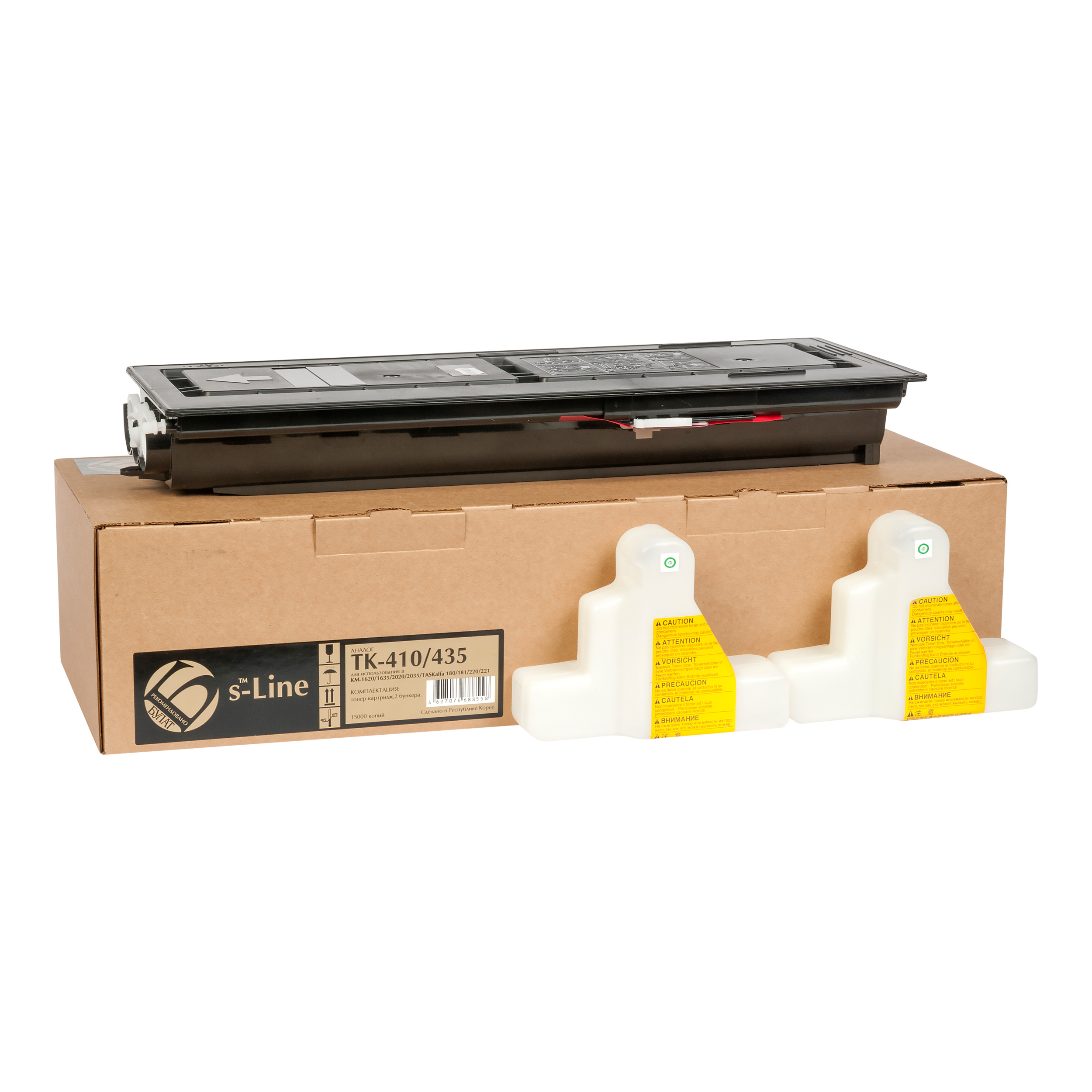 Тонер-картридж Kyocera KM-1620/TASKalfa 180 TK-410/435 (15k) БУЛАТ s-Line