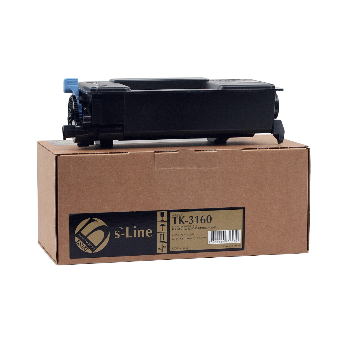 Тонер-картридж Kyocera ECOSYS P3045 TK-3160 (12.5k) БУЛАТ s-Line