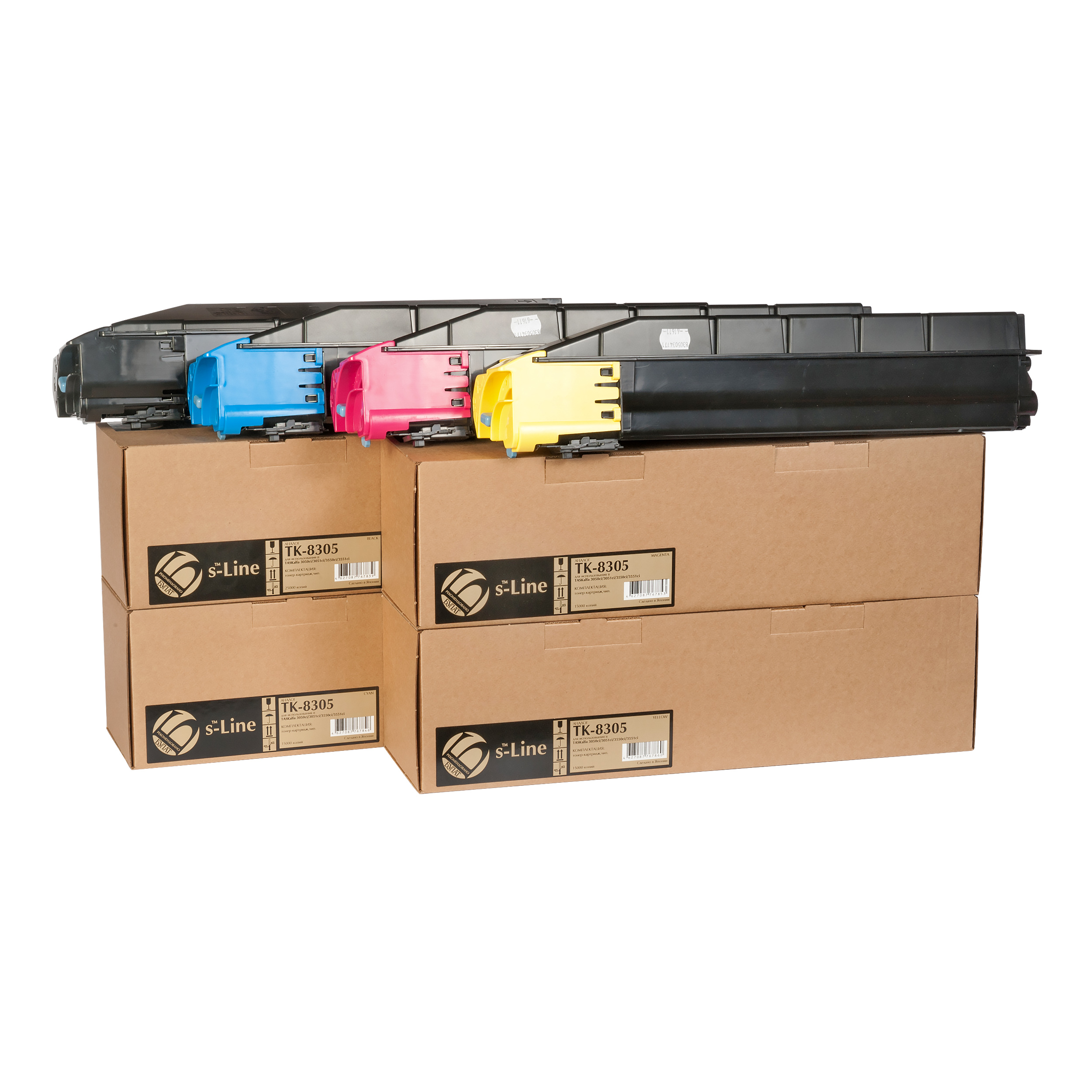 Тонер-картридж Kyocera TASKalfa 3050ci TK-8305 (15k) Y БУЛАТ s-Line