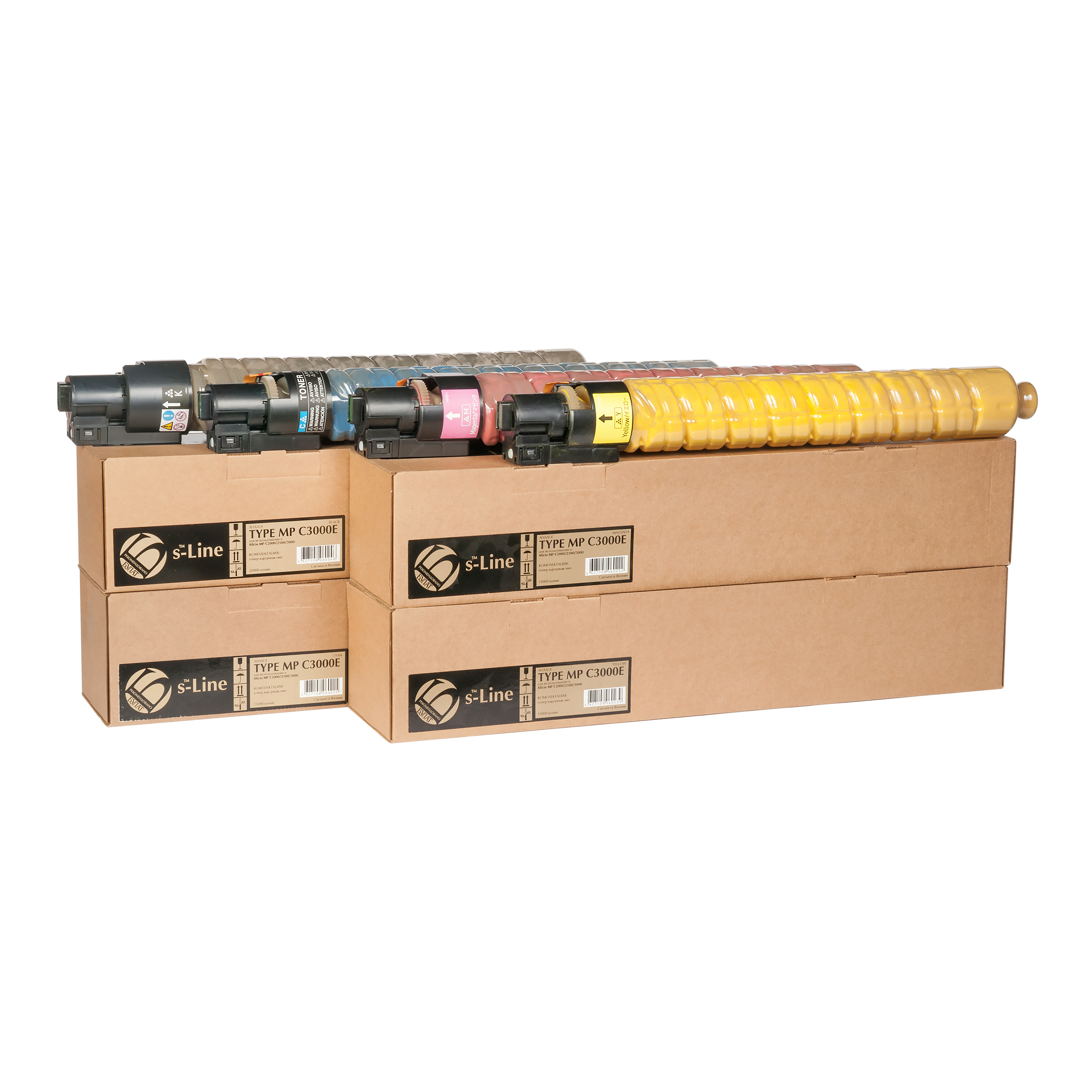 Тонер-картридж Ricoh MP C2000/2500/3000 MP C3000E (884947) (15k) Y БУЛАТ s-Line