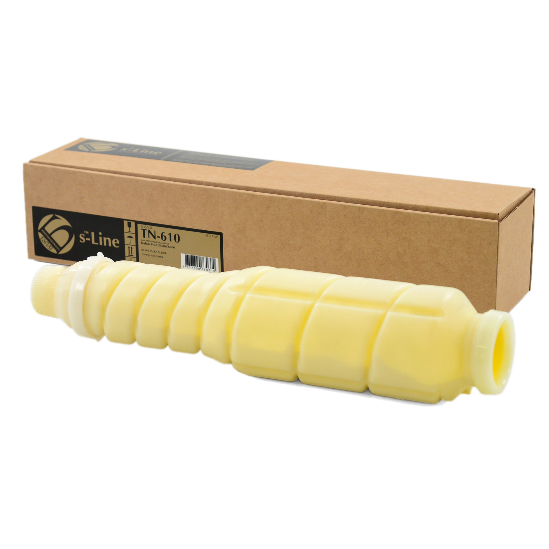 Тонер-картридж Konica Minolta bizhub Pro C5500 TN610 (23k) Yellow БУЛАТ s-Line
