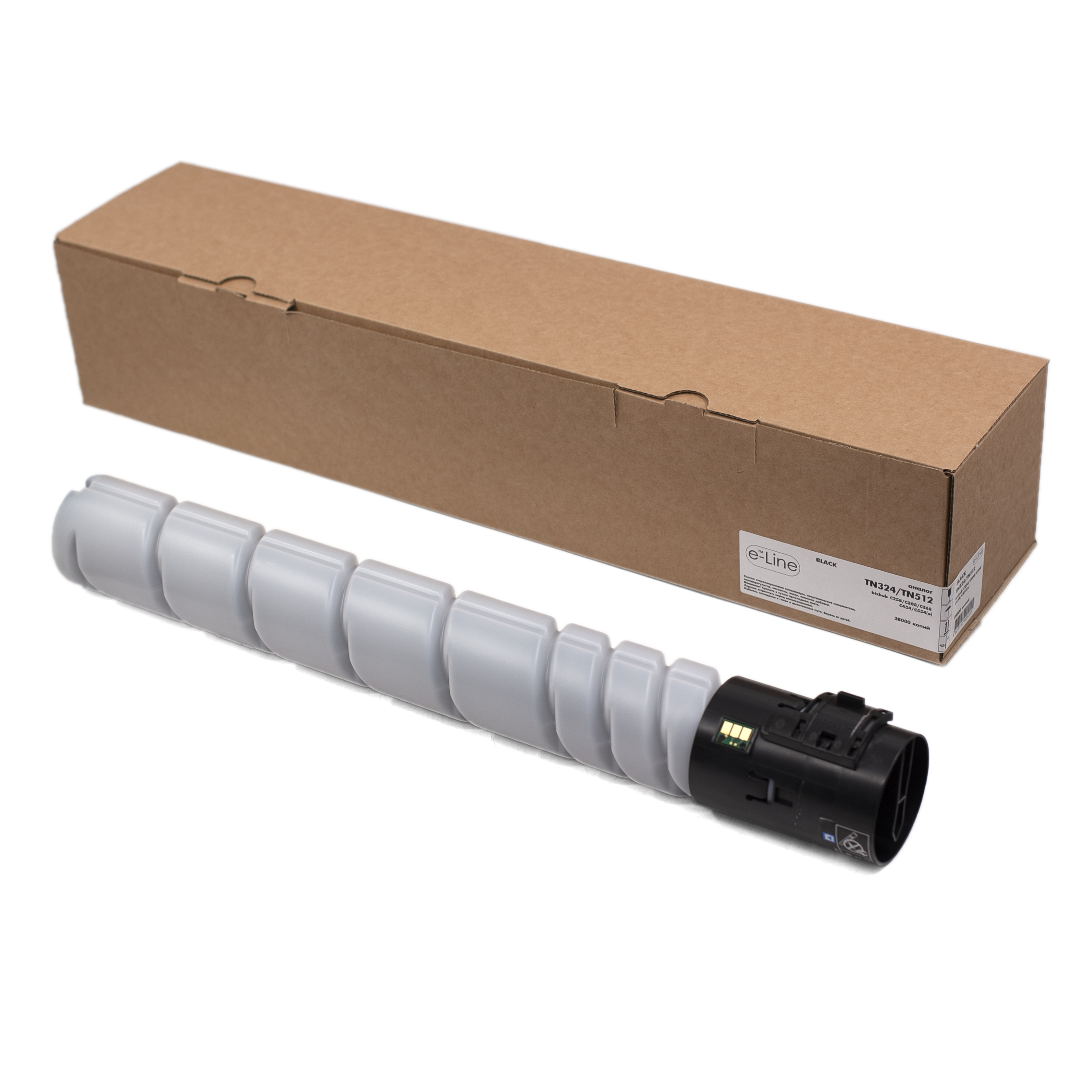 Тонер-картридж Konica Minolta bizhub C258/C454 TN324/TN512 (28k) Black Universal e-Line