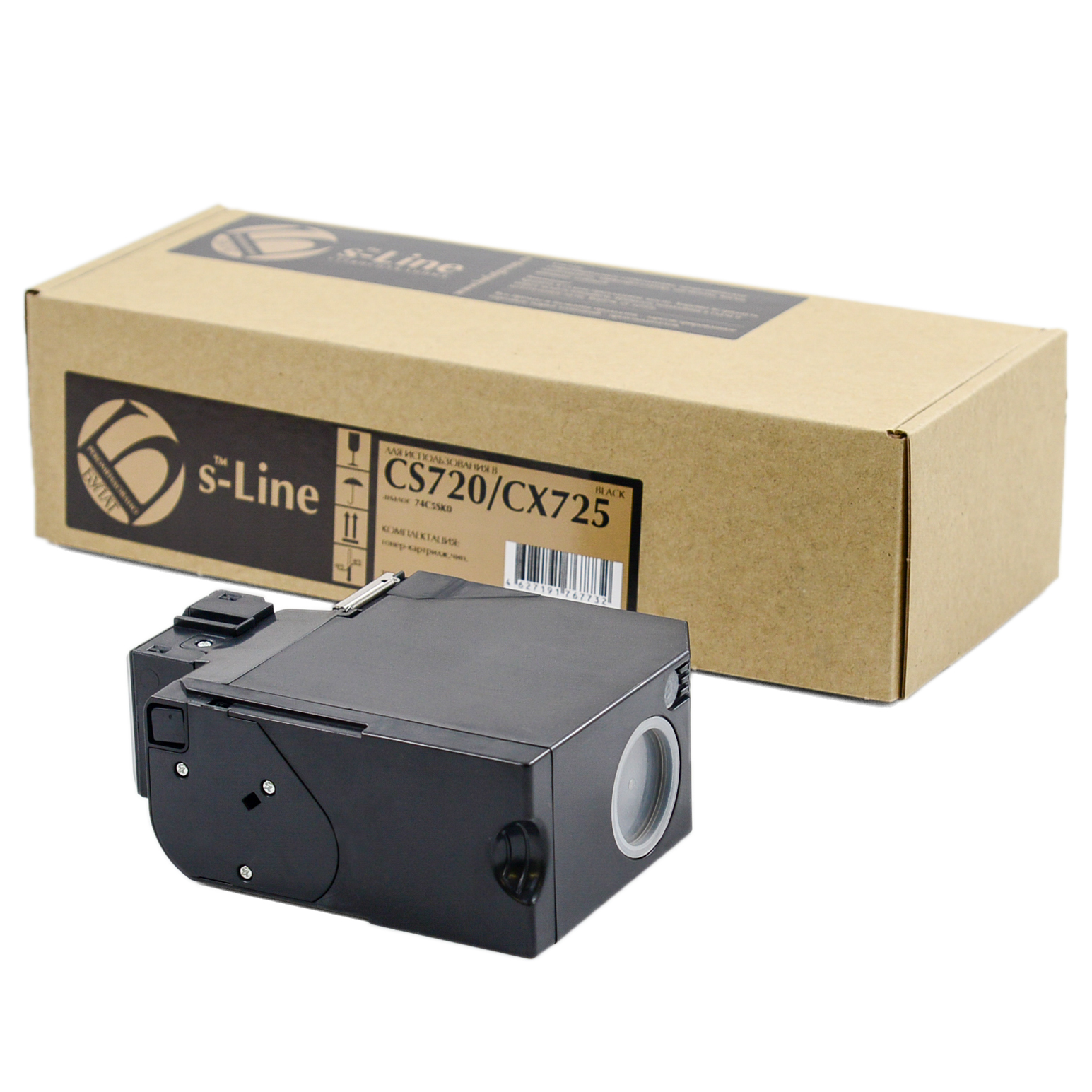 Тонер-картридж Lexmark CS720/CX725 74C5SK0 Black (7k) БУЛАТ s-Line