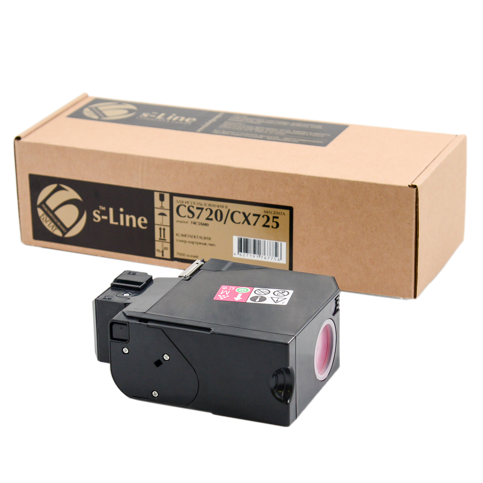 Тонер-картридж Lexmark CS720/CX725 74C5SM0 Magenta (7k) БУЛАТ s-Line