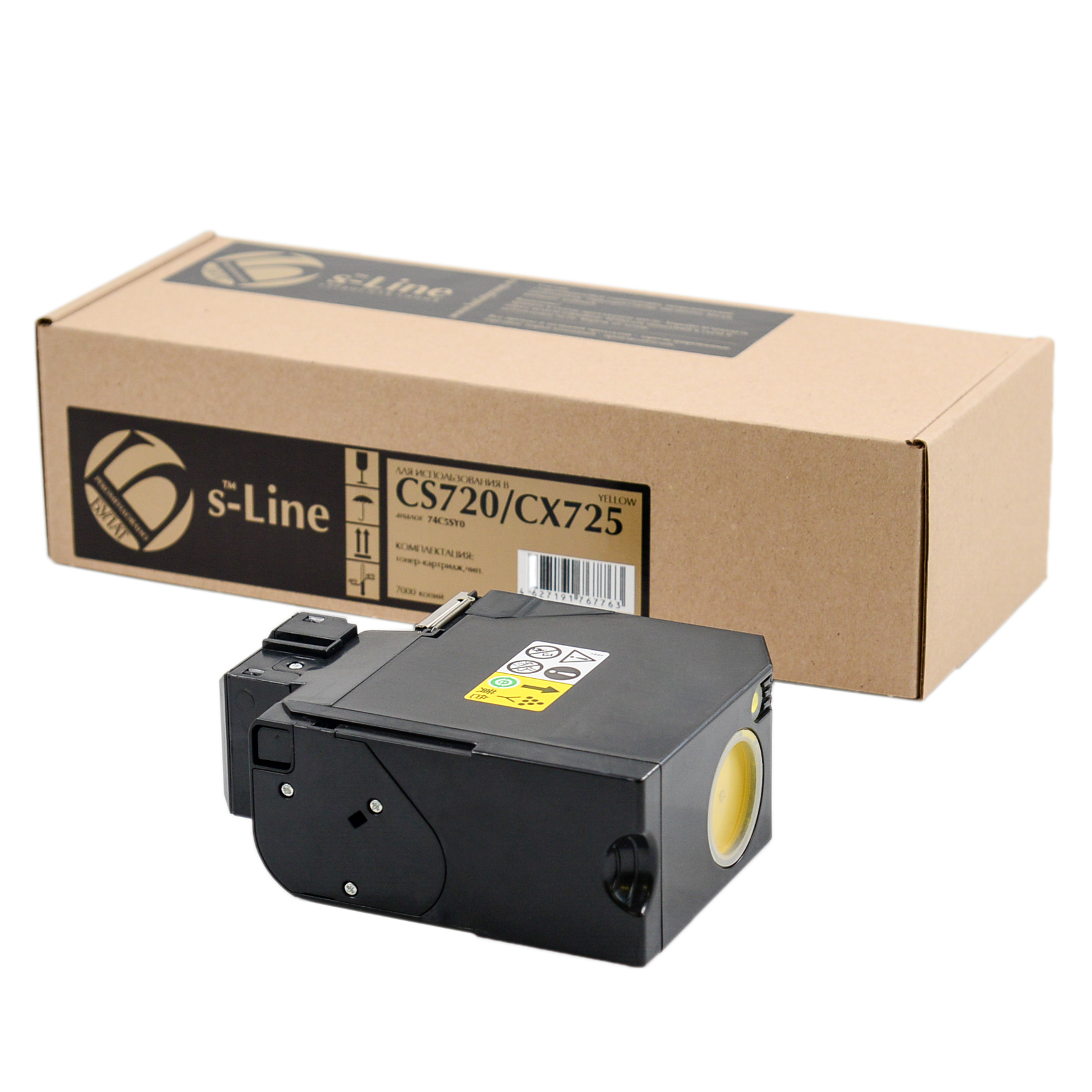 Тонер-картридж Lexmark CS720/CX725 74C5SY0 Yellow (7k) БУЛАТ s-Line