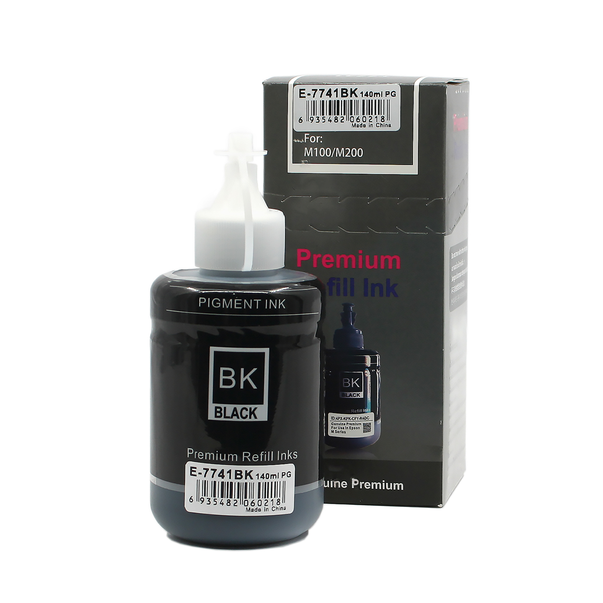 Чернила Epson L1455/L605/M100 (банка с колпачком) T7741 (C13T77414A) Black (6k/140мл) pigment